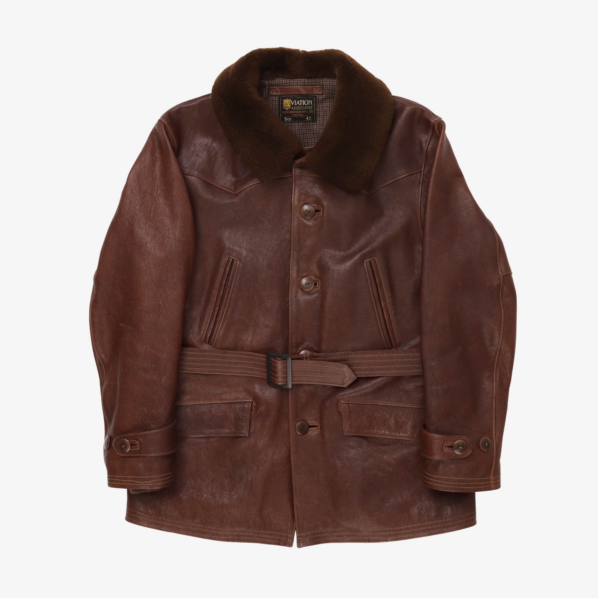Aviation Associates Leather Coat
