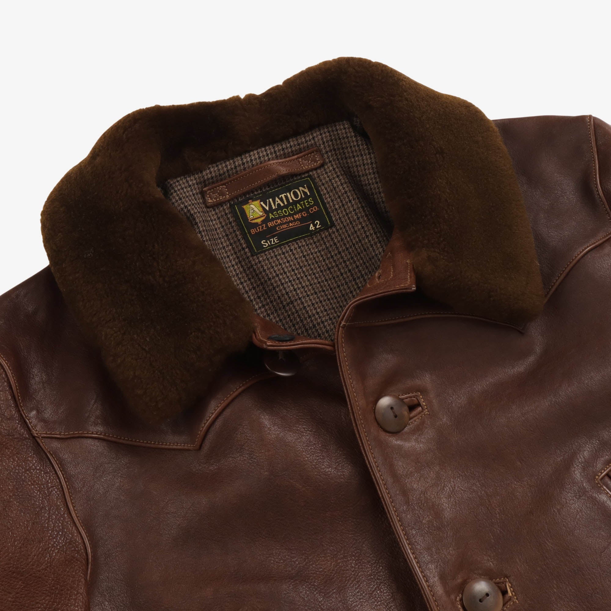 Aviation Associates Leather Coat