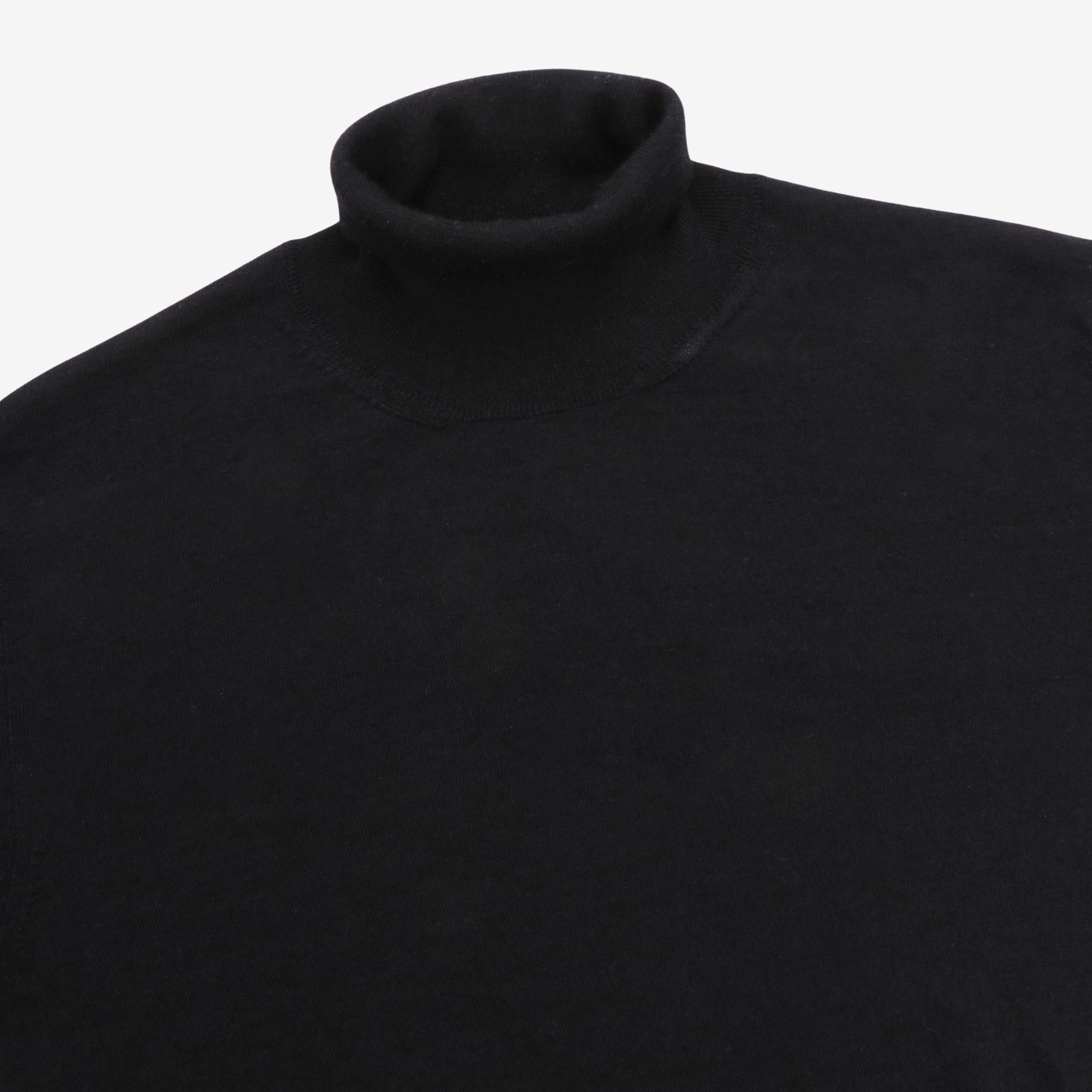 Cashmere Silk Roll Neck Sweater