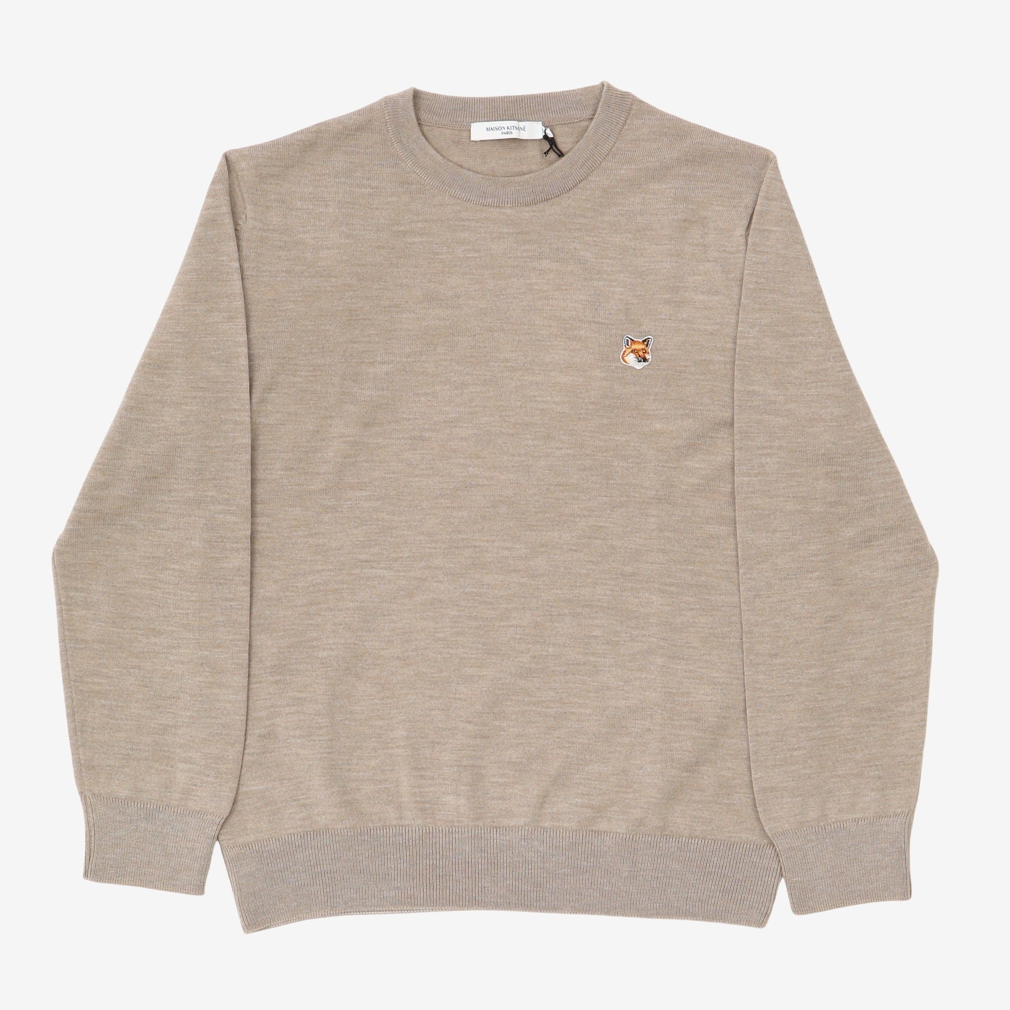 Fox Head Patch Knitted Jumper