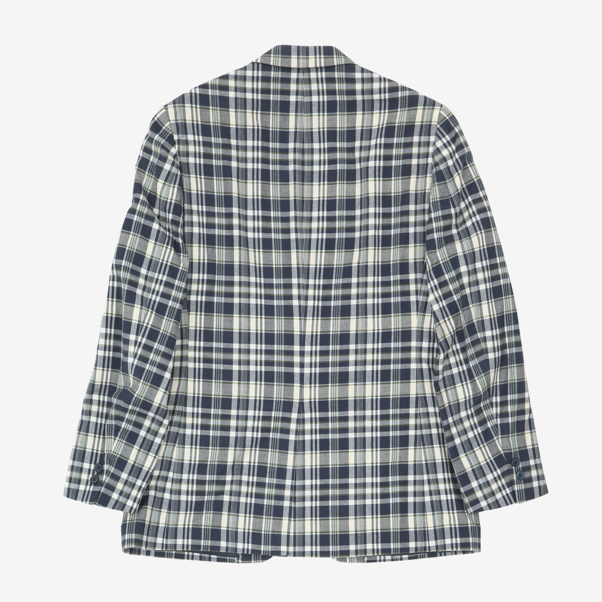 Soft Tailored Plaid Jacket