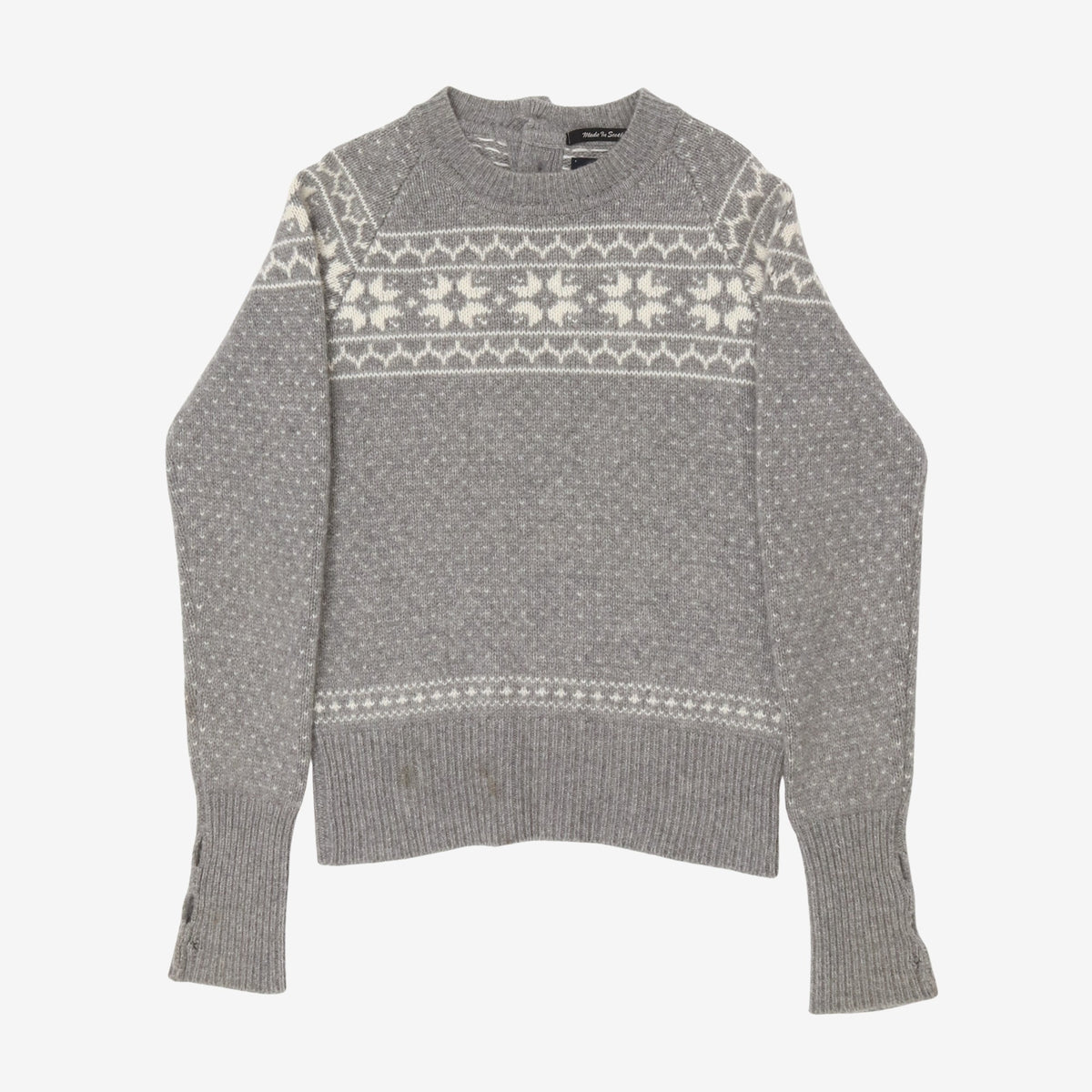 Nigel Cabourn Womens Patterned Cashmere Knit Jumper – Marrkt