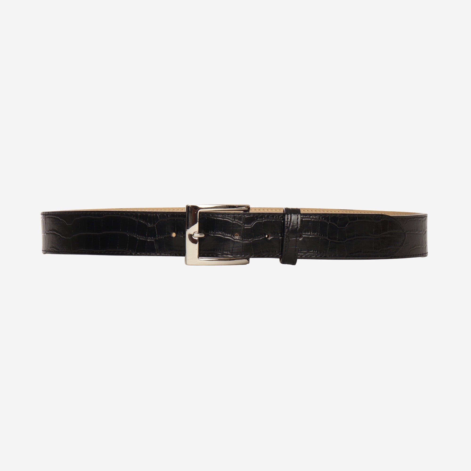 Crocodile Leather Belt