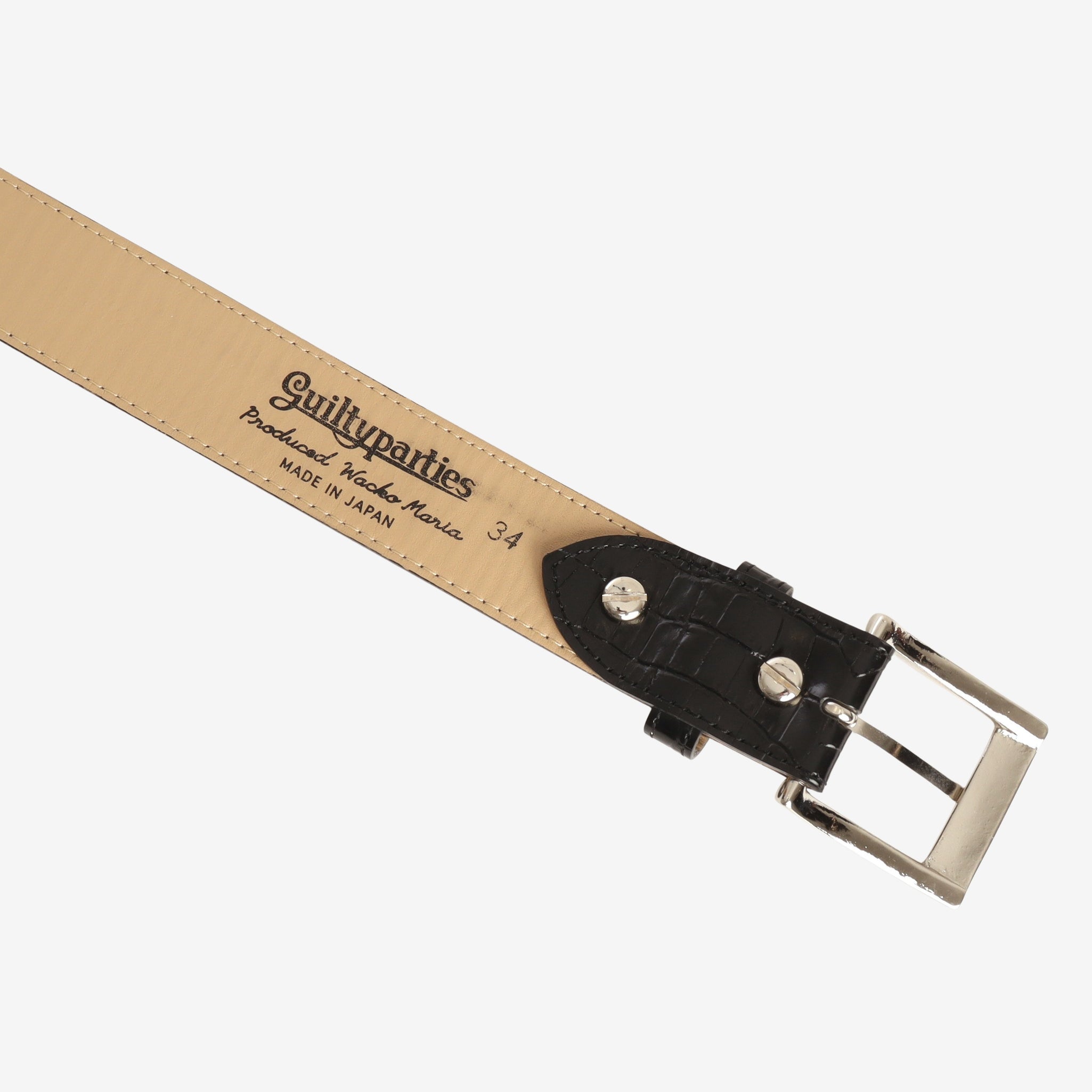 Crocodile Leather Belt