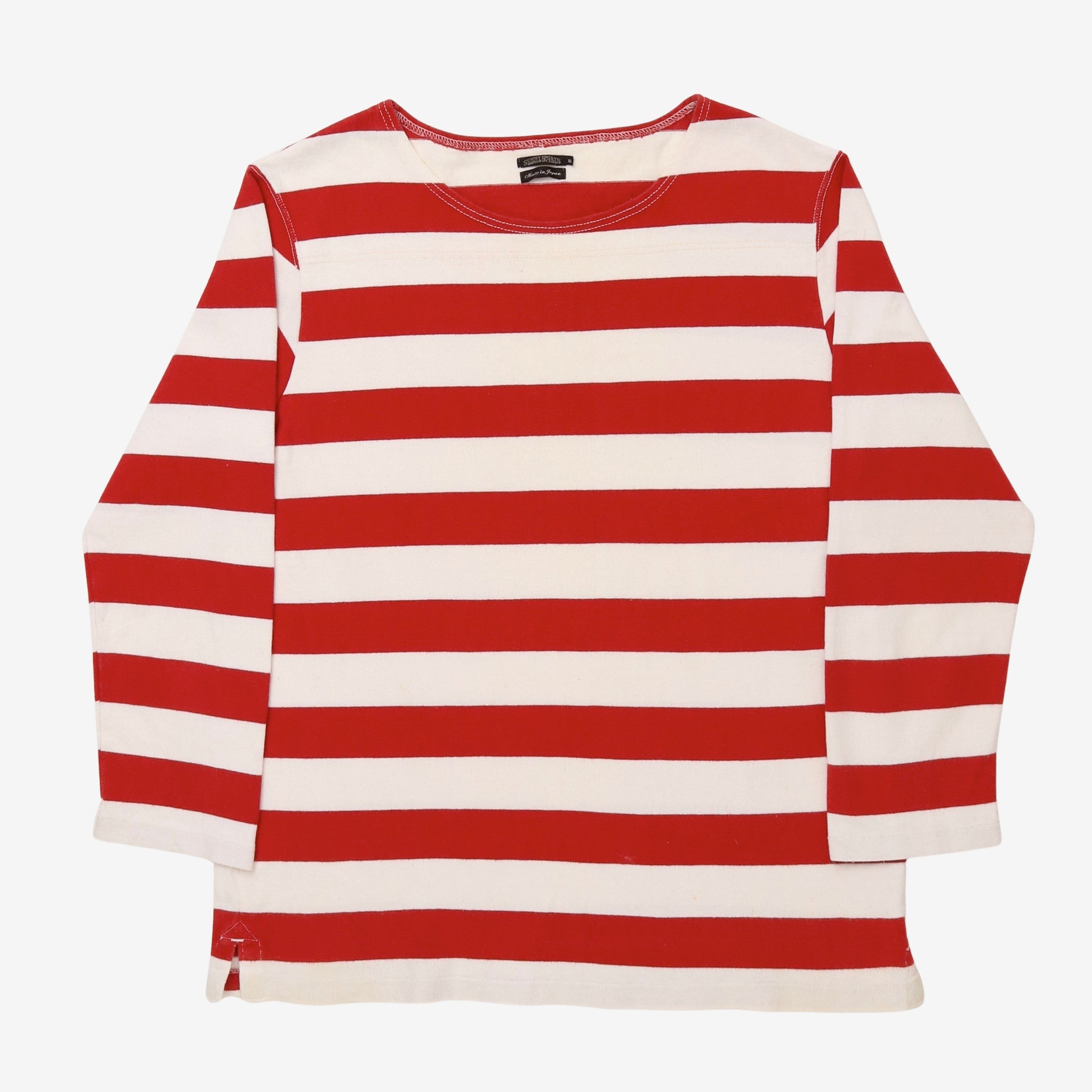 LS Stripe Crewneck Tee
