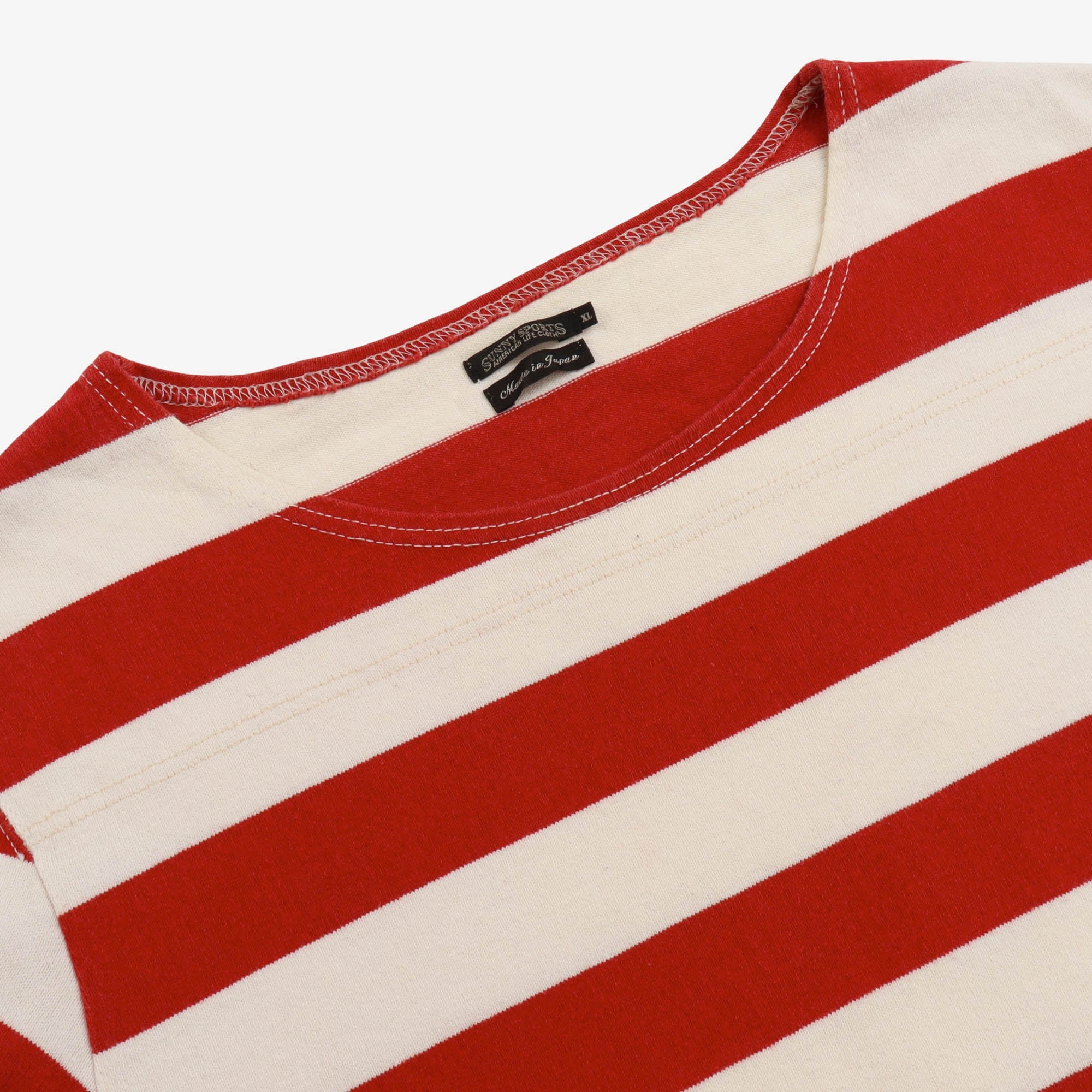 LS Stripe Crewneck Tee