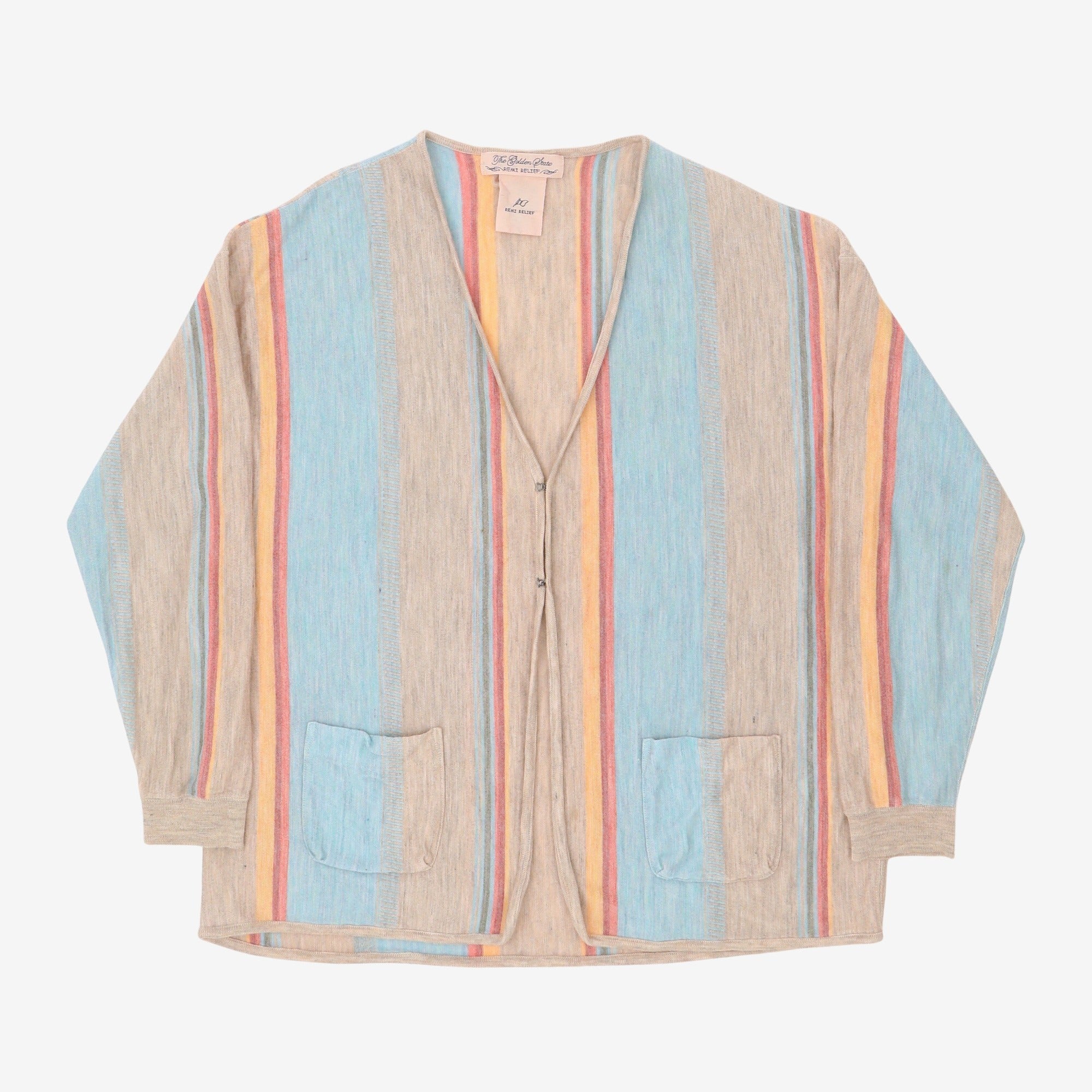 Striped Linen Cardigan
