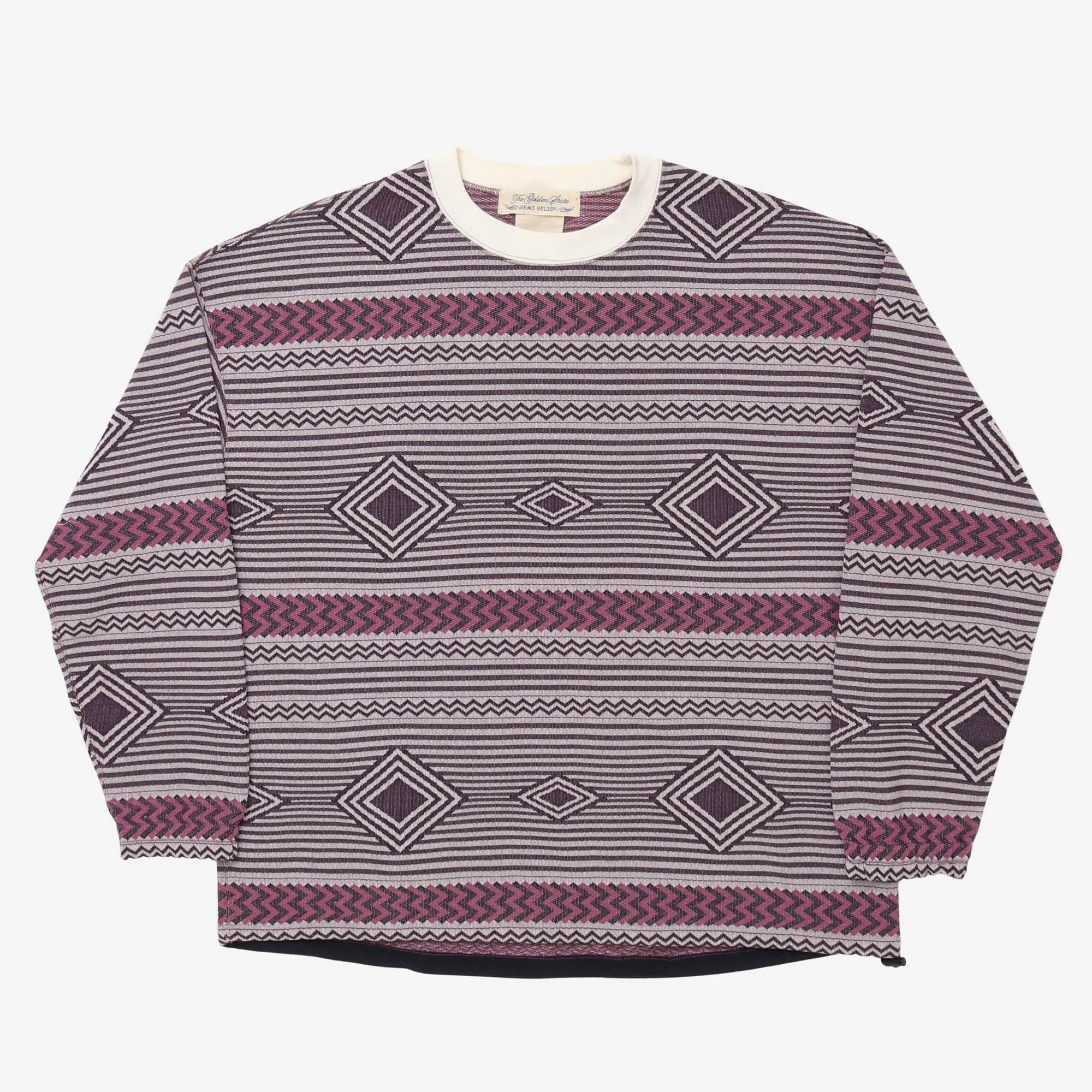 Geometric Crewneck Sweatshirt