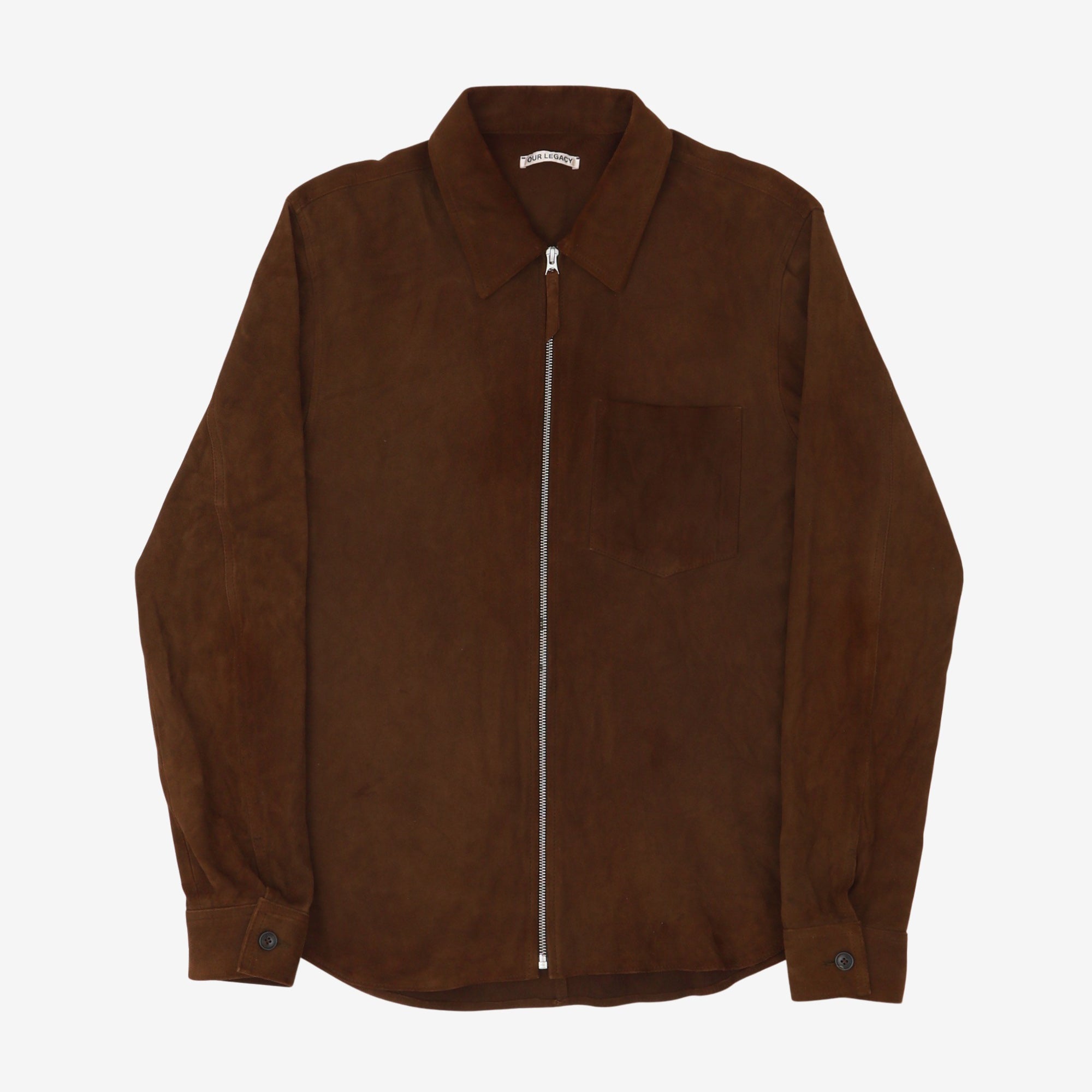 Suede Zip Shirt