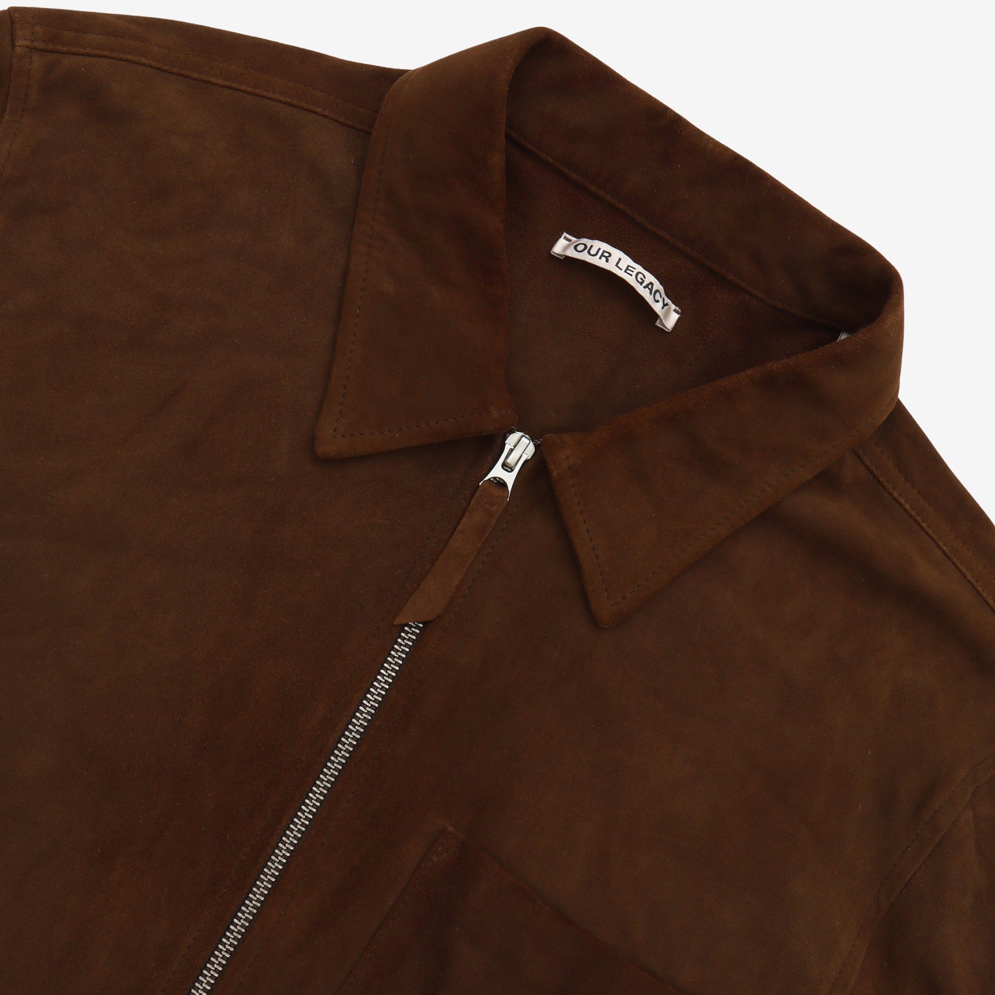 Suede Zip Shirt