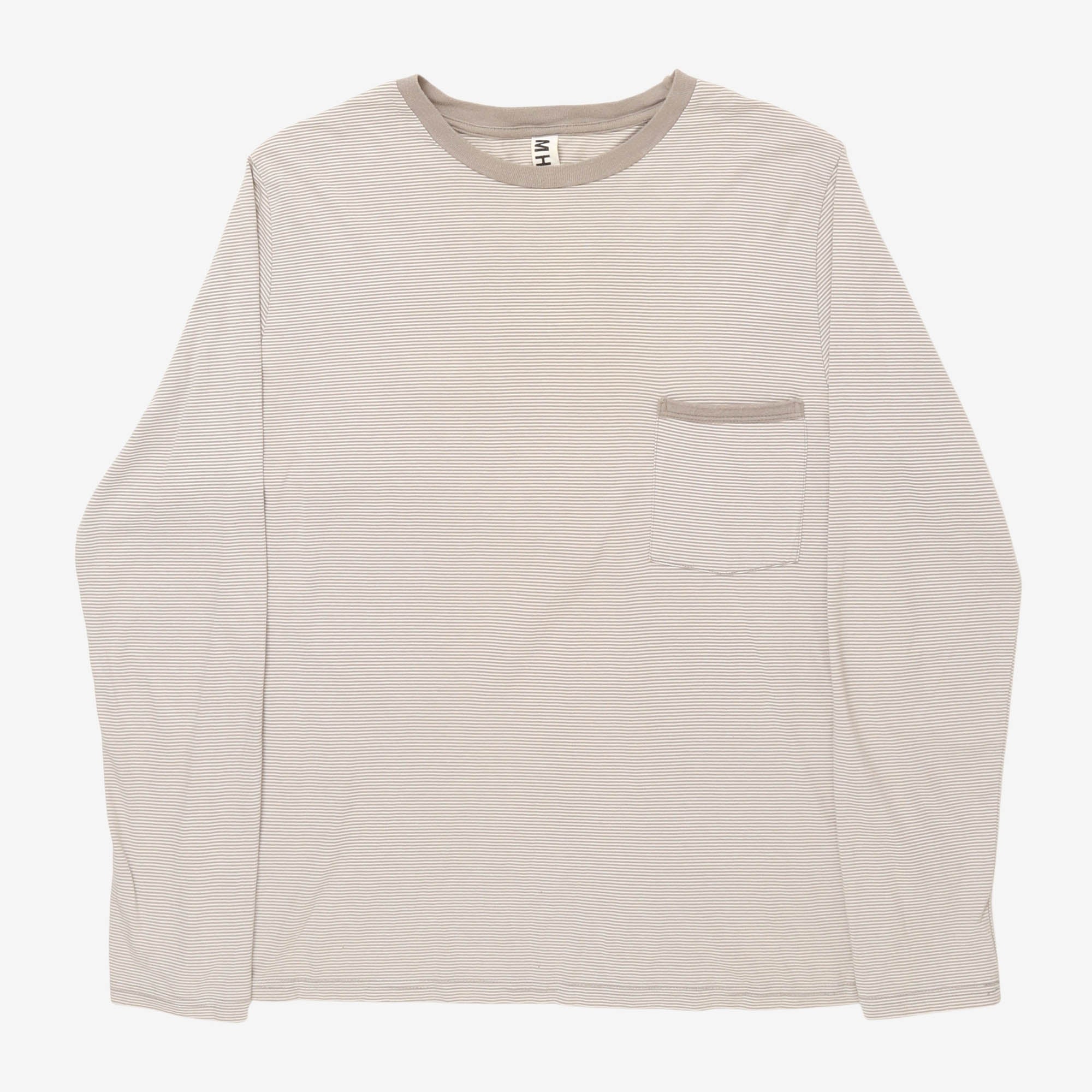 MHL Stripe LS Pocket Tee