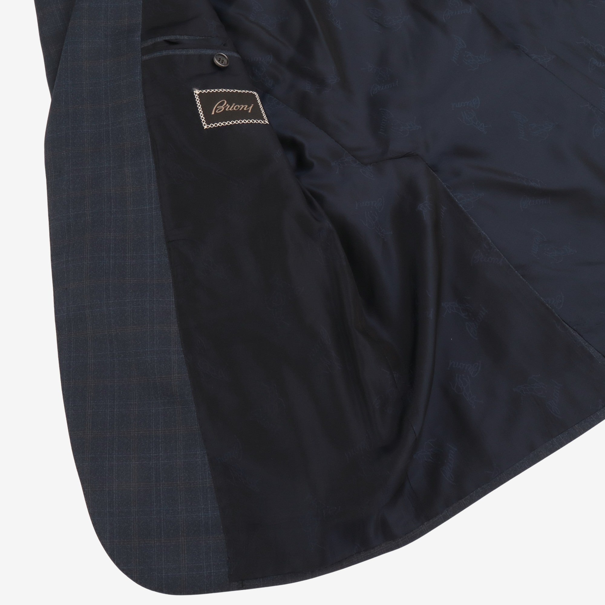 Wool Silk Check Suit