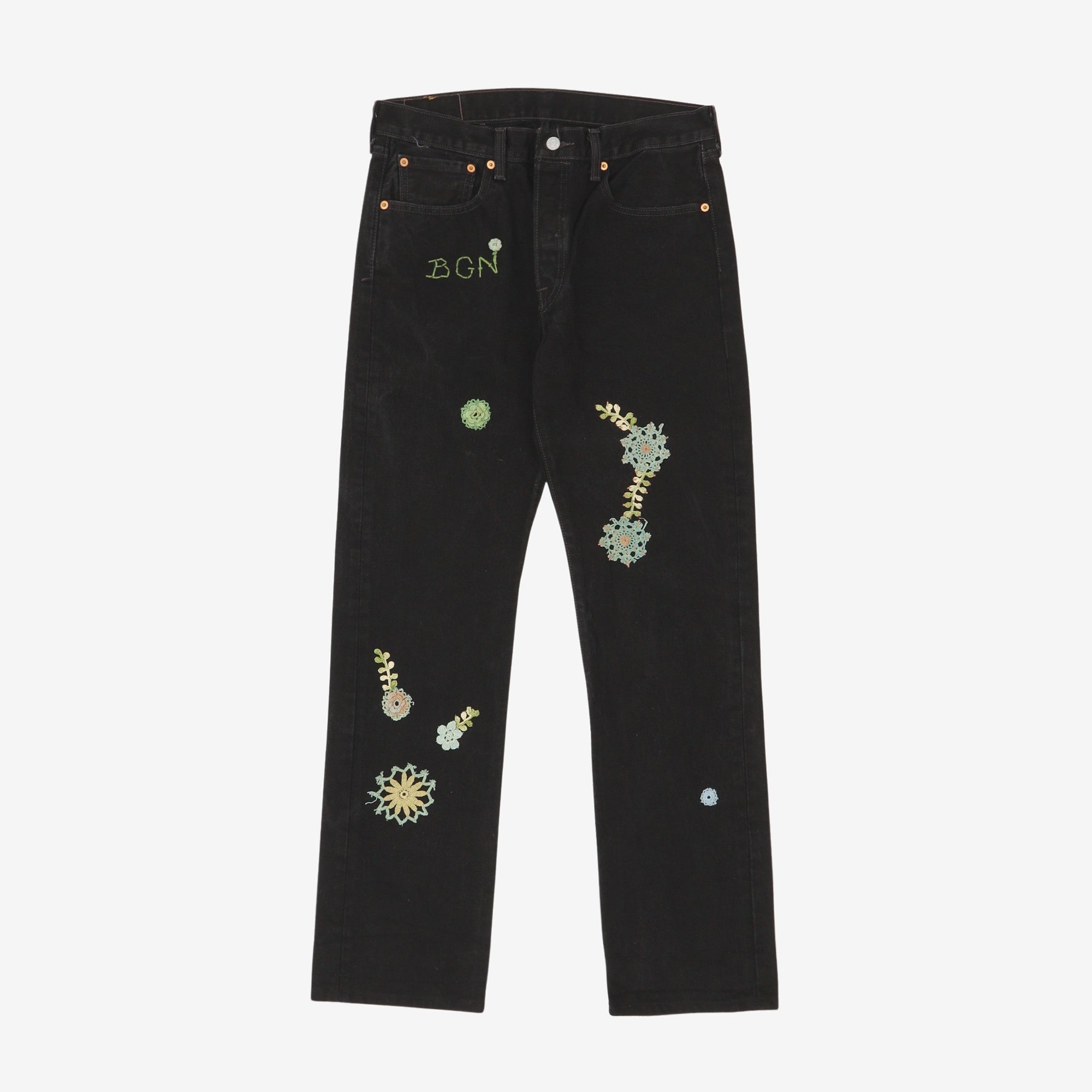 Bentgablenits 501 Embroidered Denim