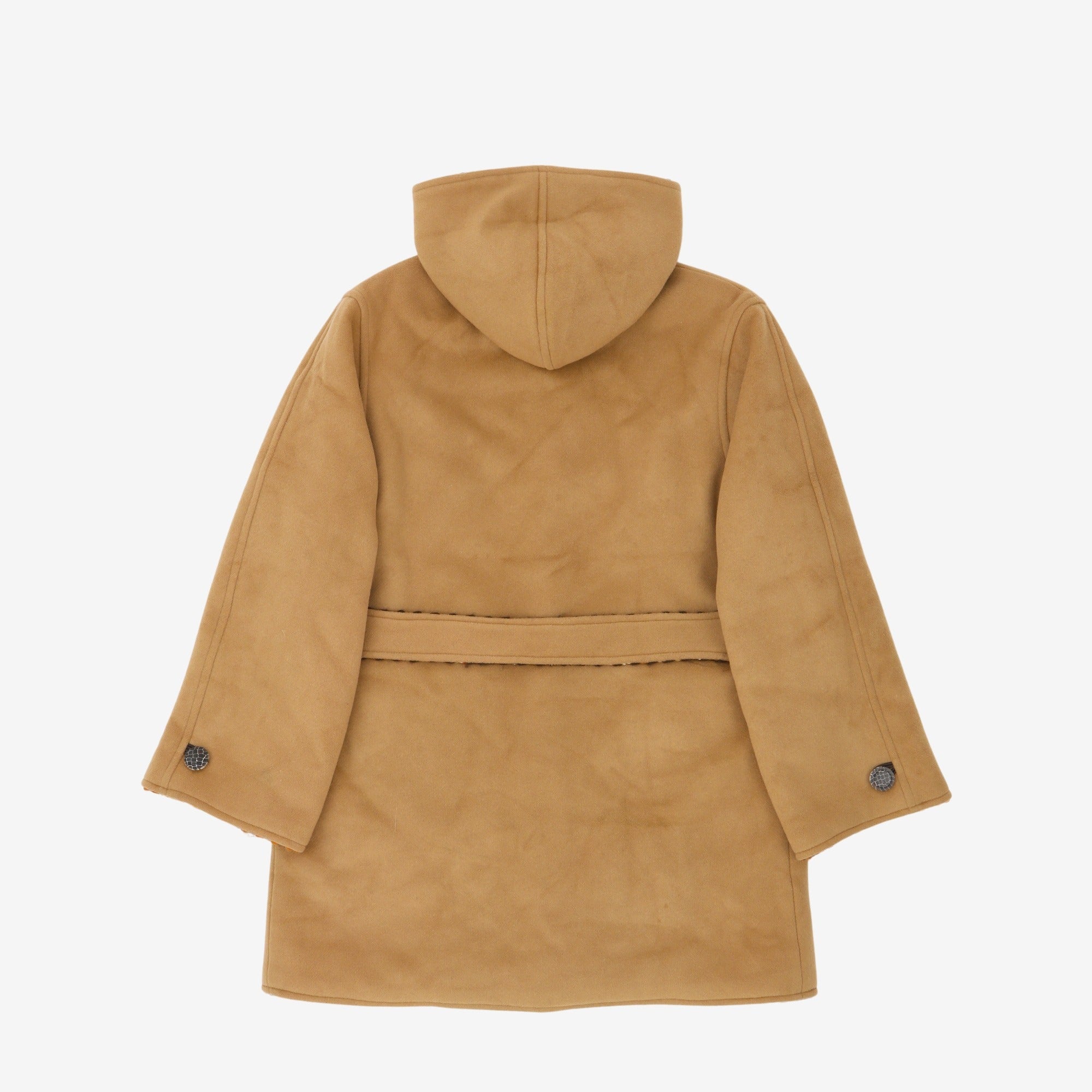 Reversible Woven Check Overcoat