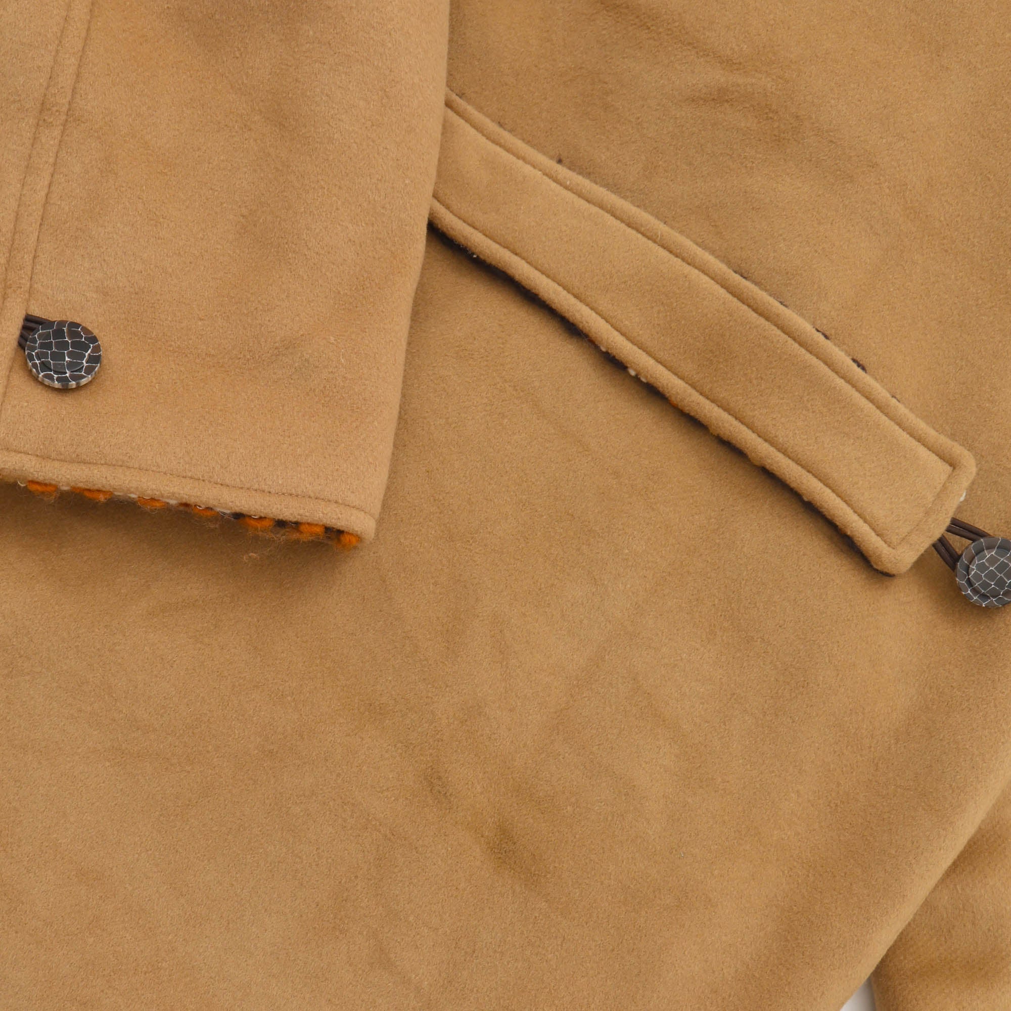 Reversible Woven Check Overcoat