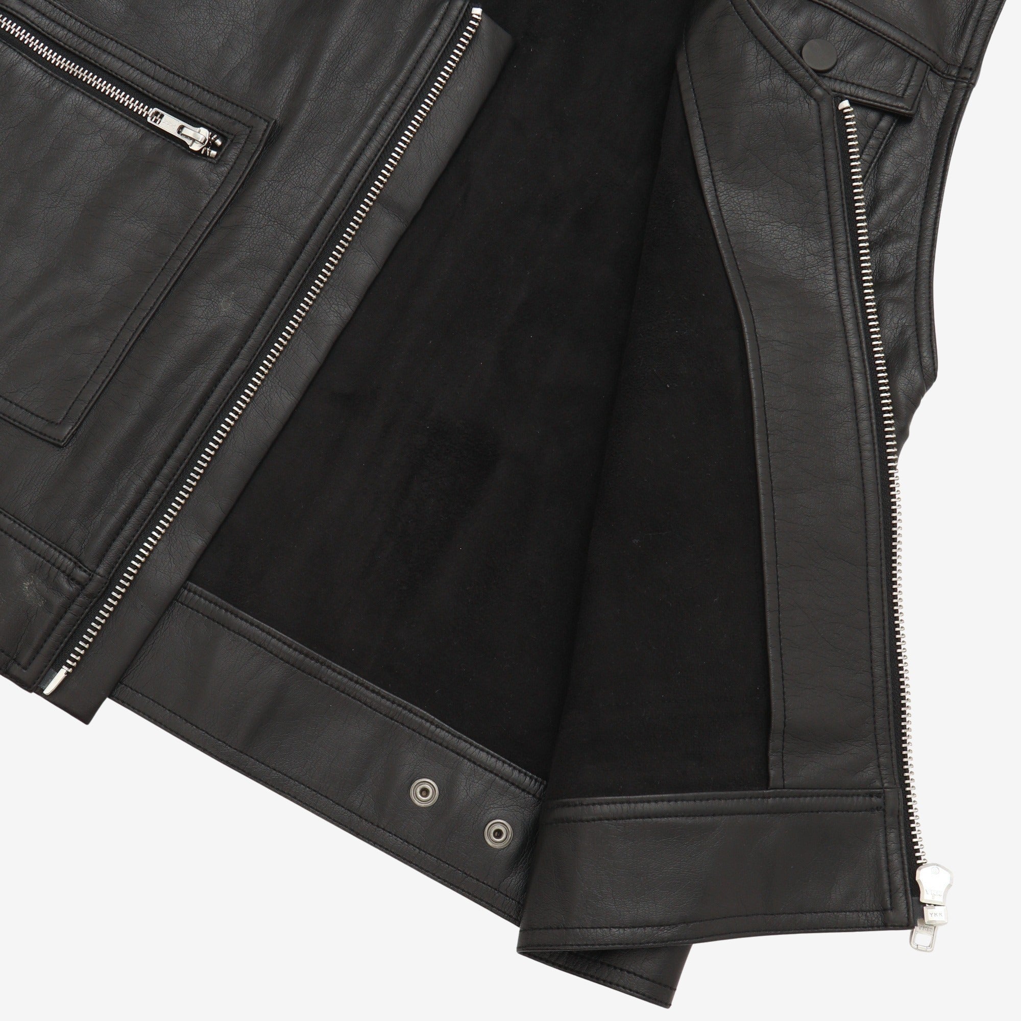 Faux Leather Utility Vest