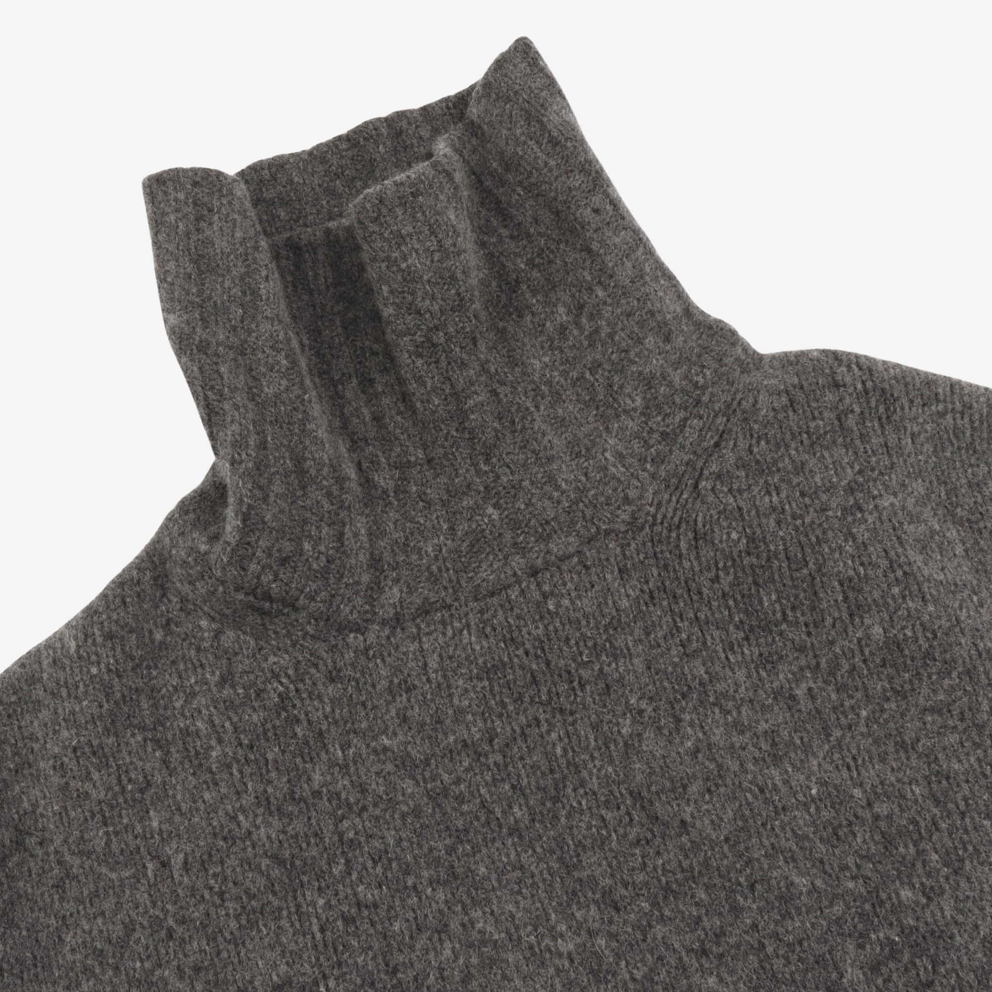 Lambswool Submariner Roll Neck Sweater