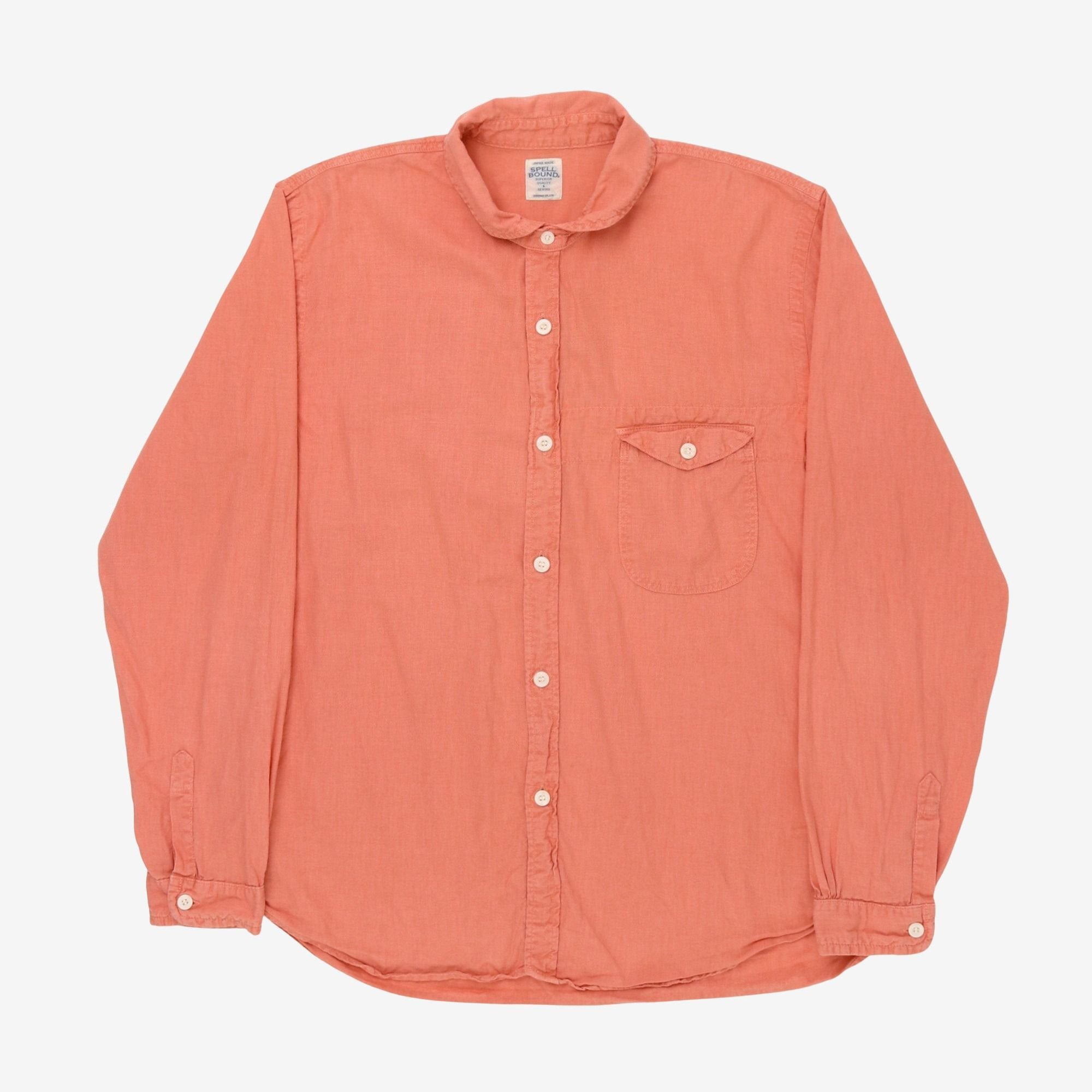 Round Collar Chambray Shirt
