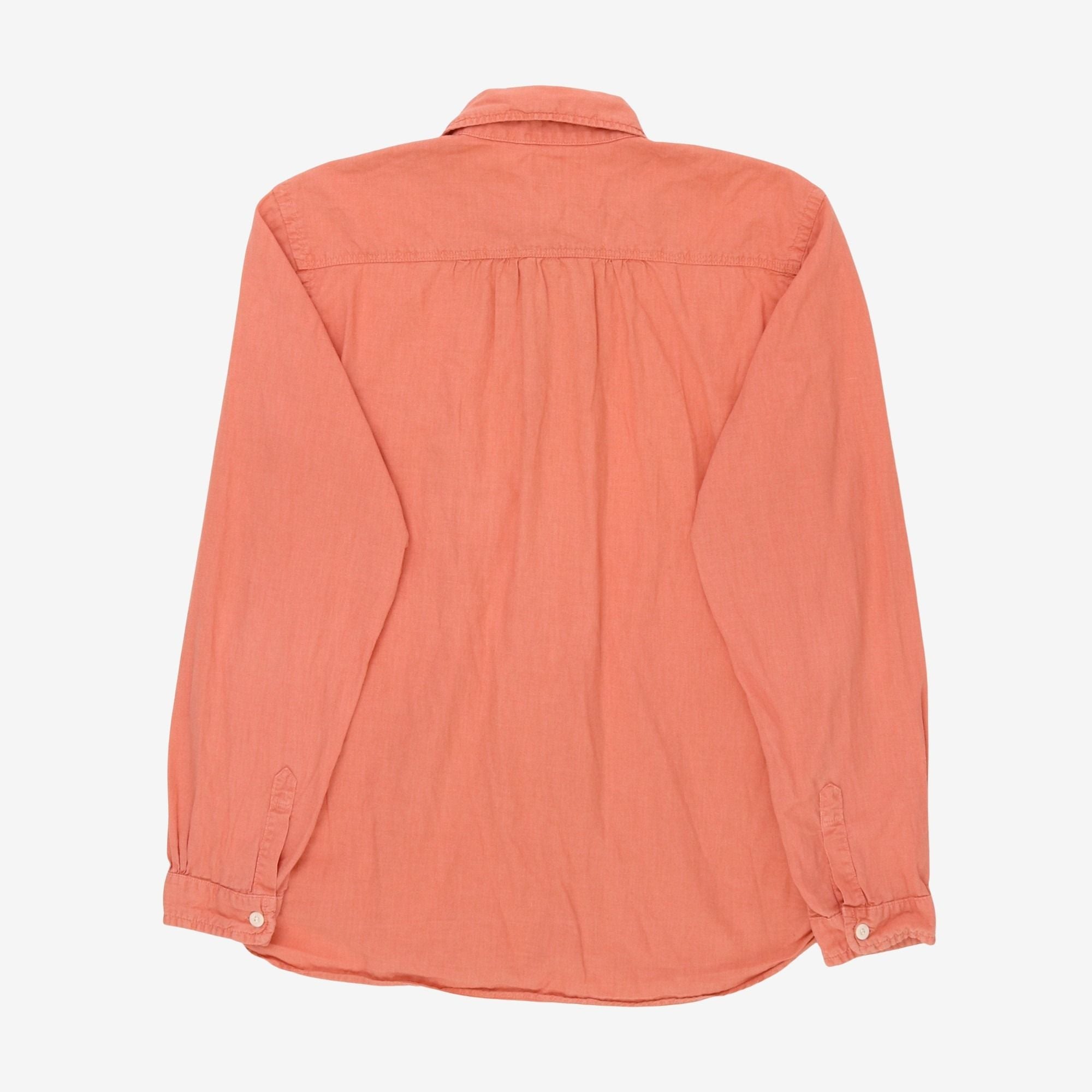 Round Collar Chambray Shirt