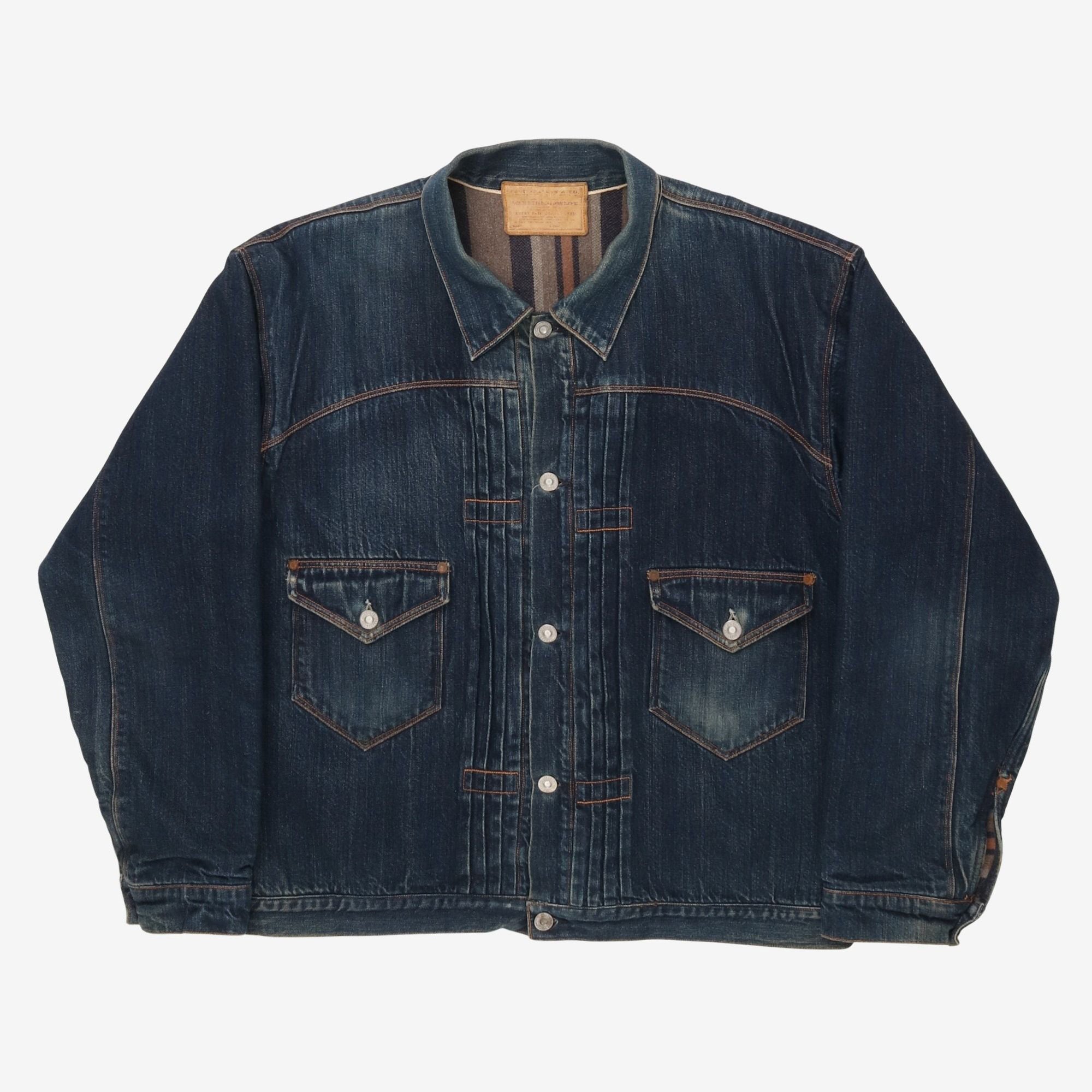 1897 Pleated Blouson Denim Jacket