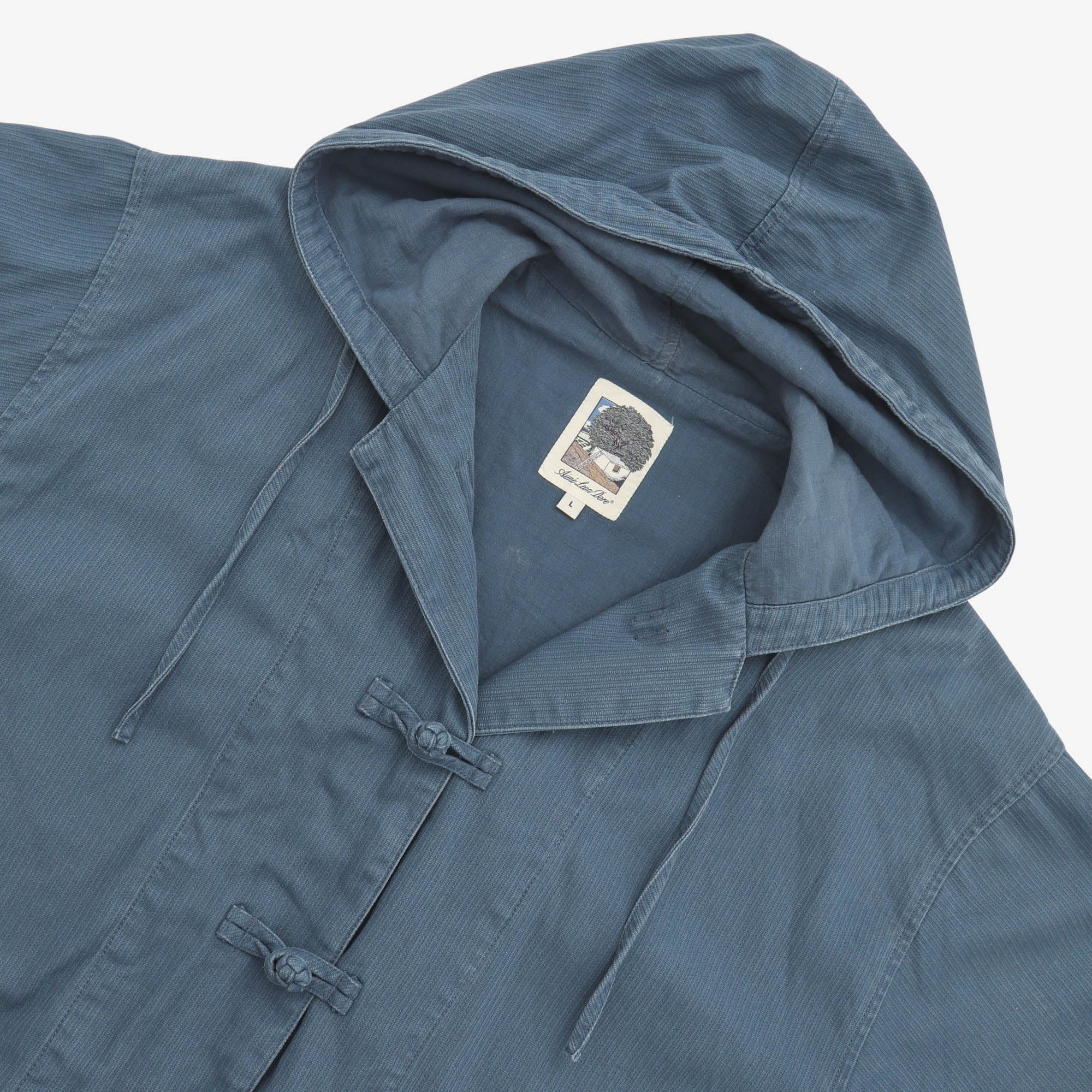 Hooded Knot Link Coat