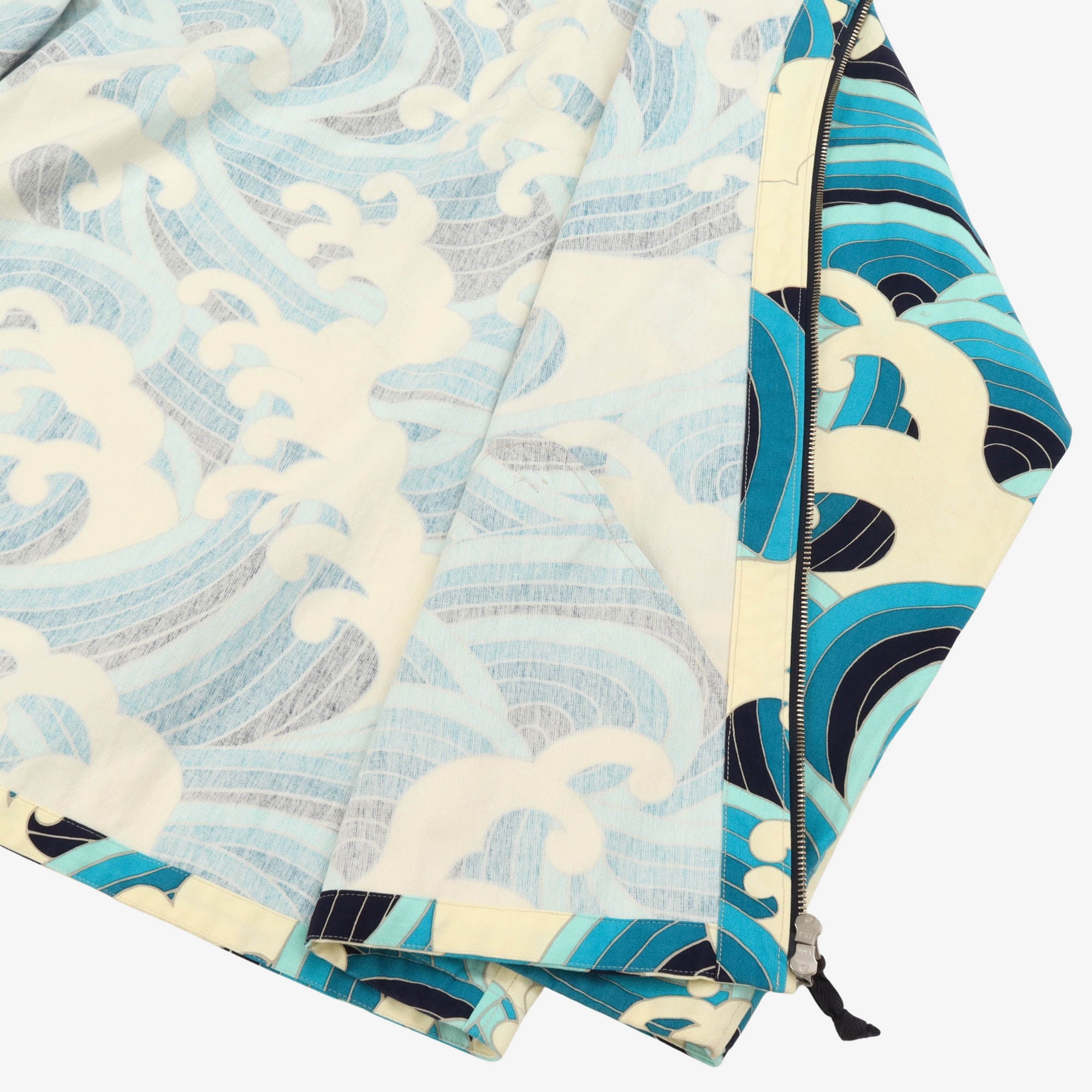 Kazenonagare Fleece Print Zip Jacket