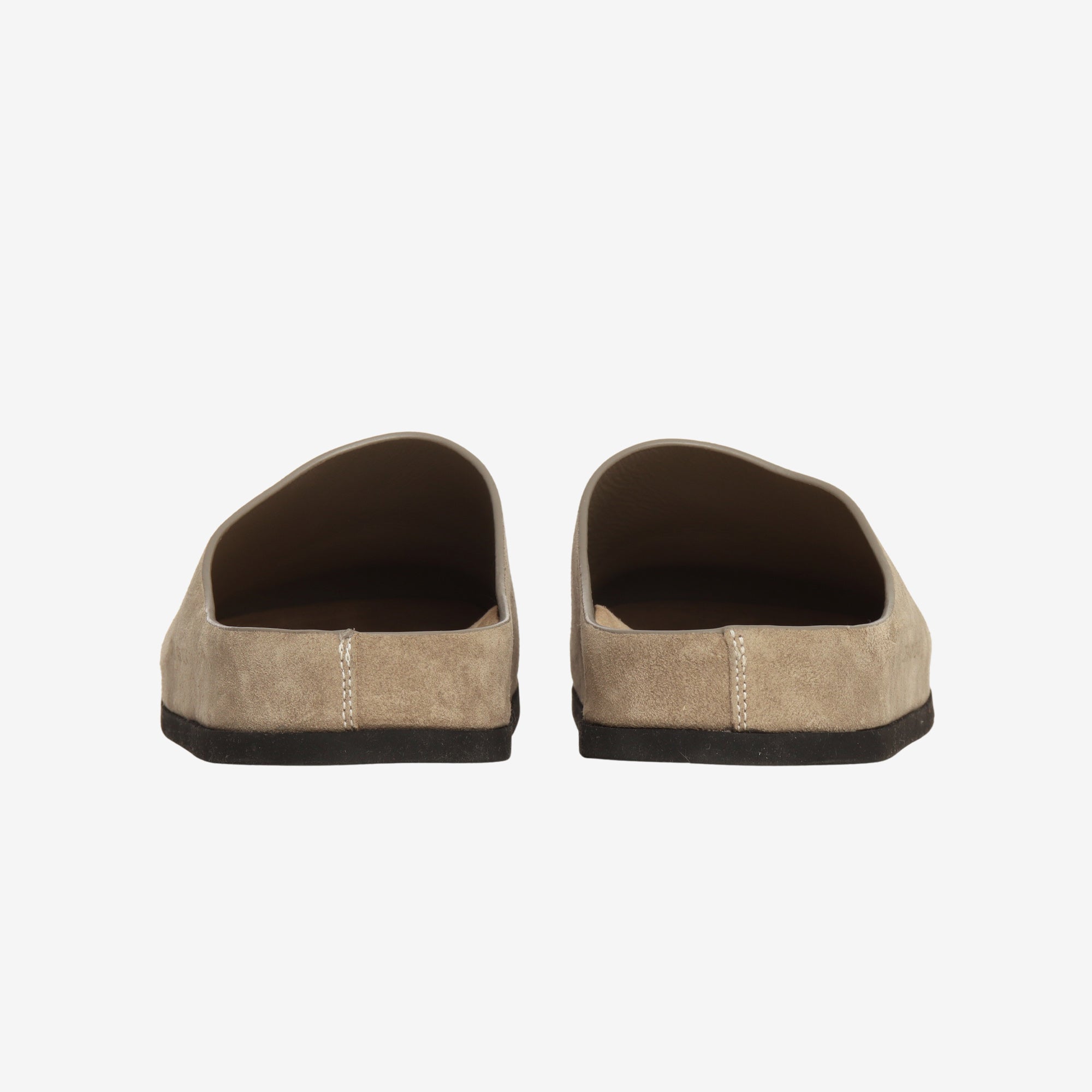 Logo Debossed Suede Clogs