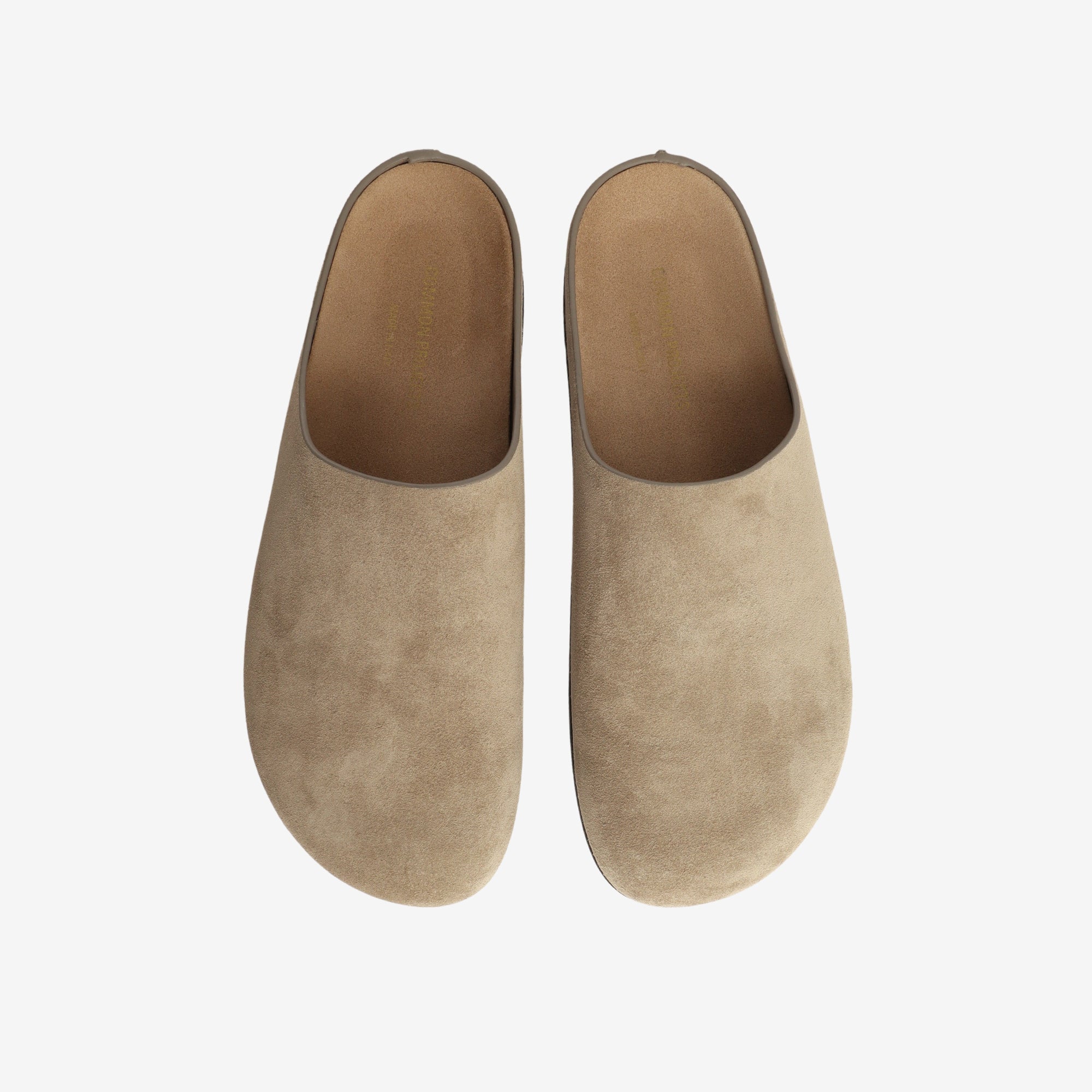 Logo Debossed Suede Clogs
