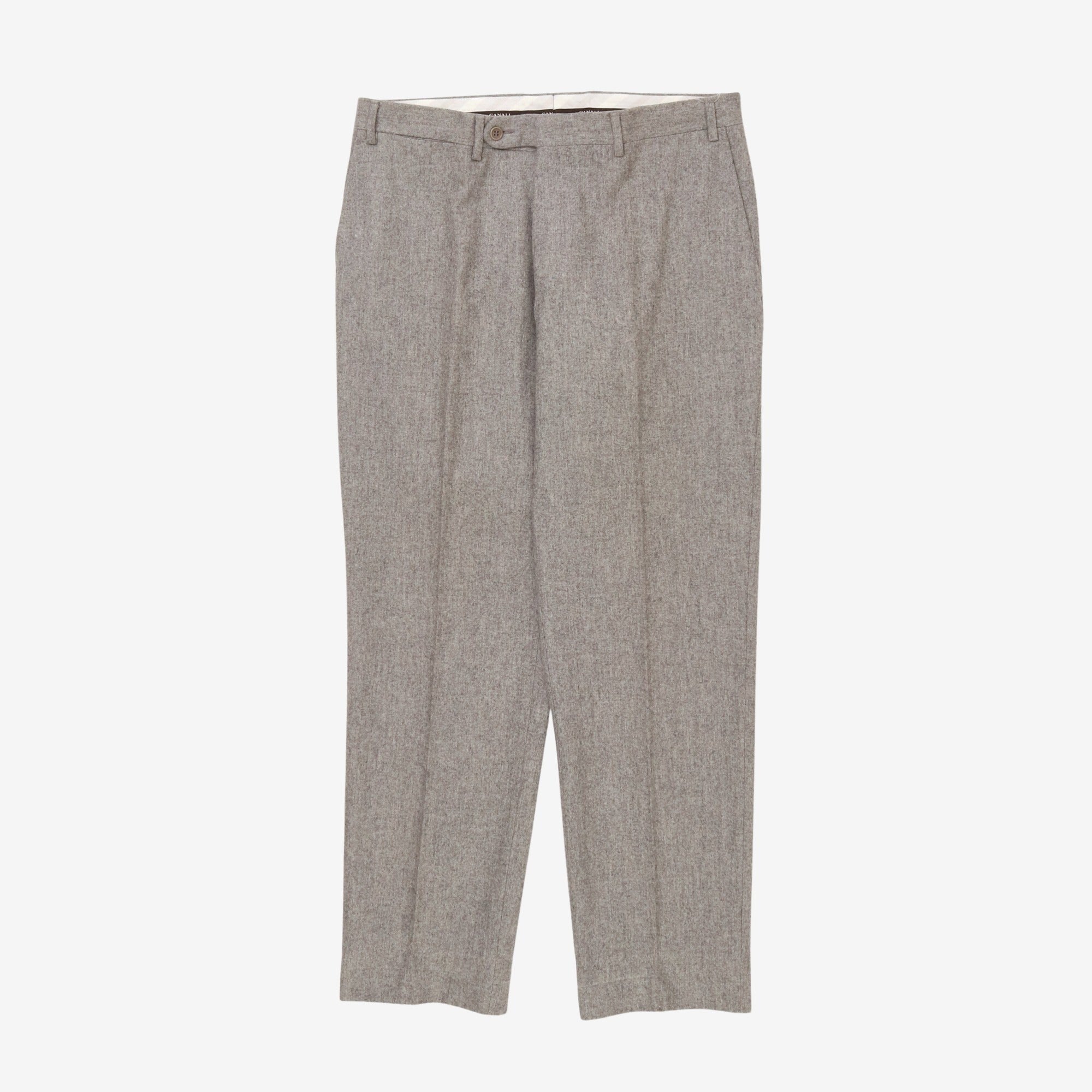 Wool Pleated Trousers (34W x 30L)