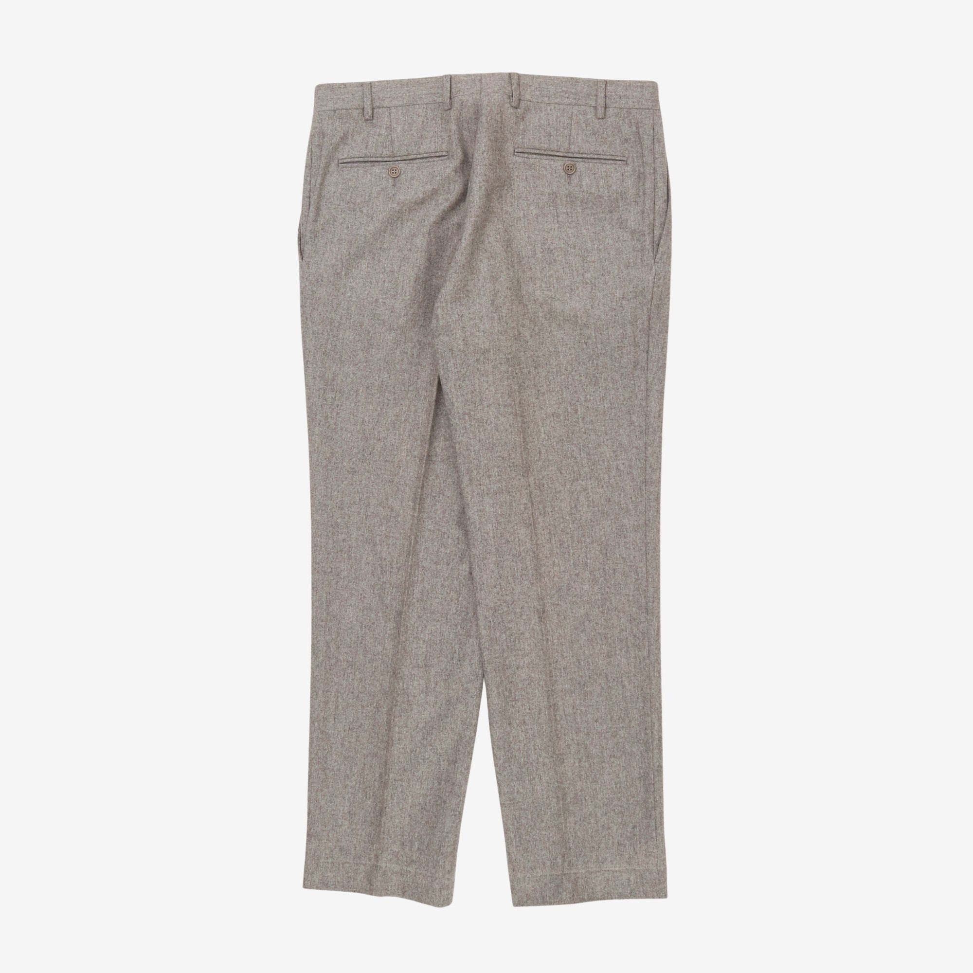 Wool Pleated Trousers (34W x 30L)