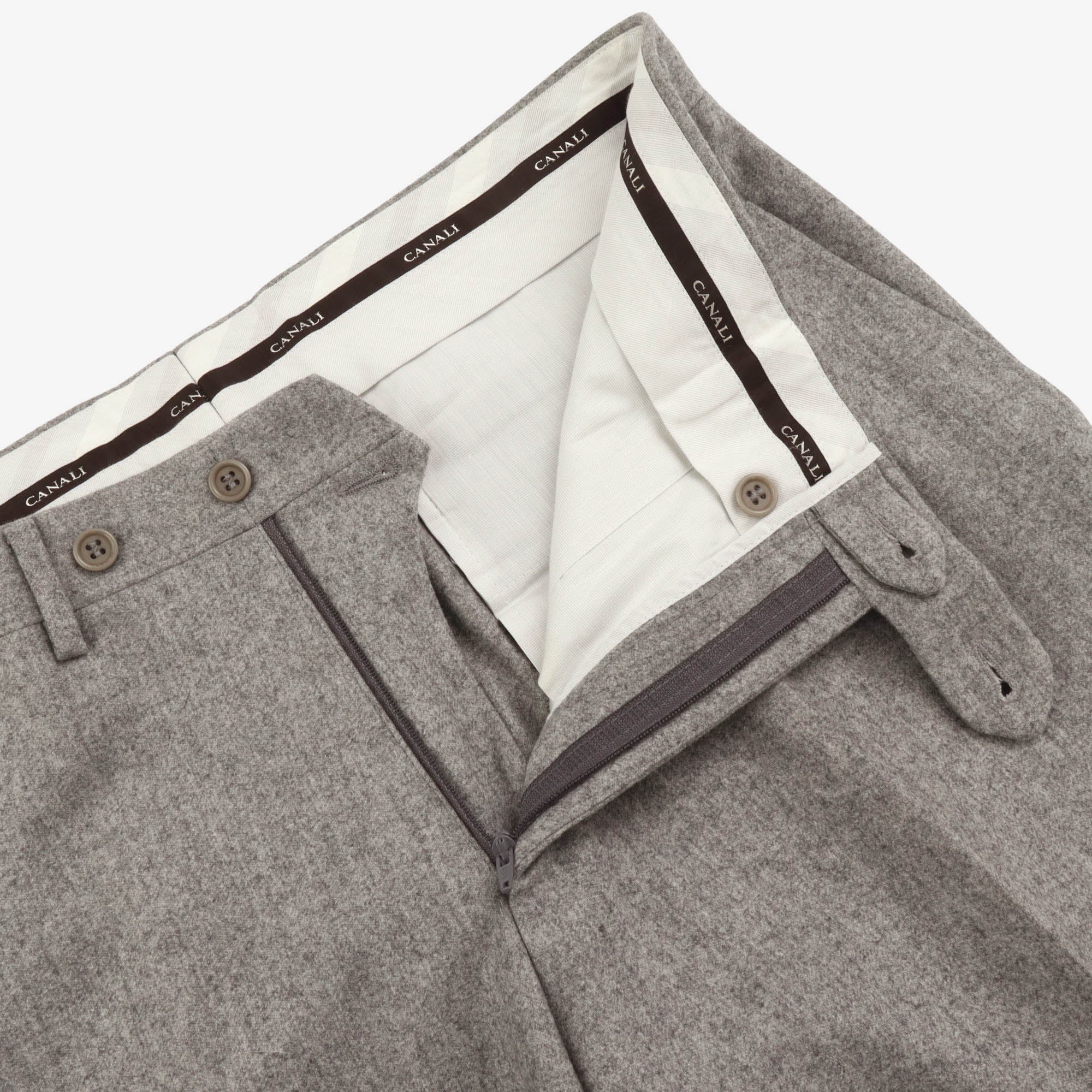 Wool Pleated Trousers (34W x 30L)