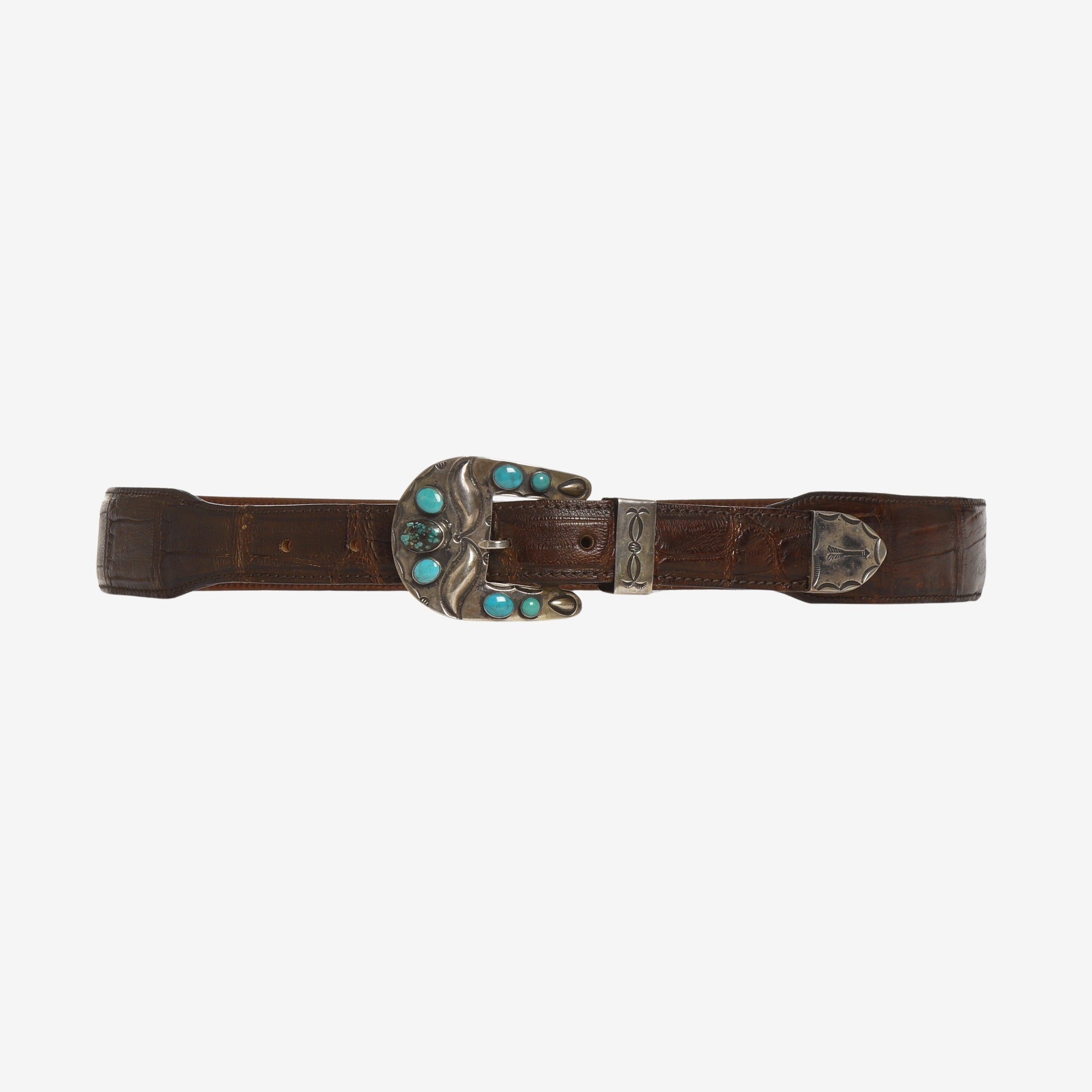 Crocodile Leather Belt