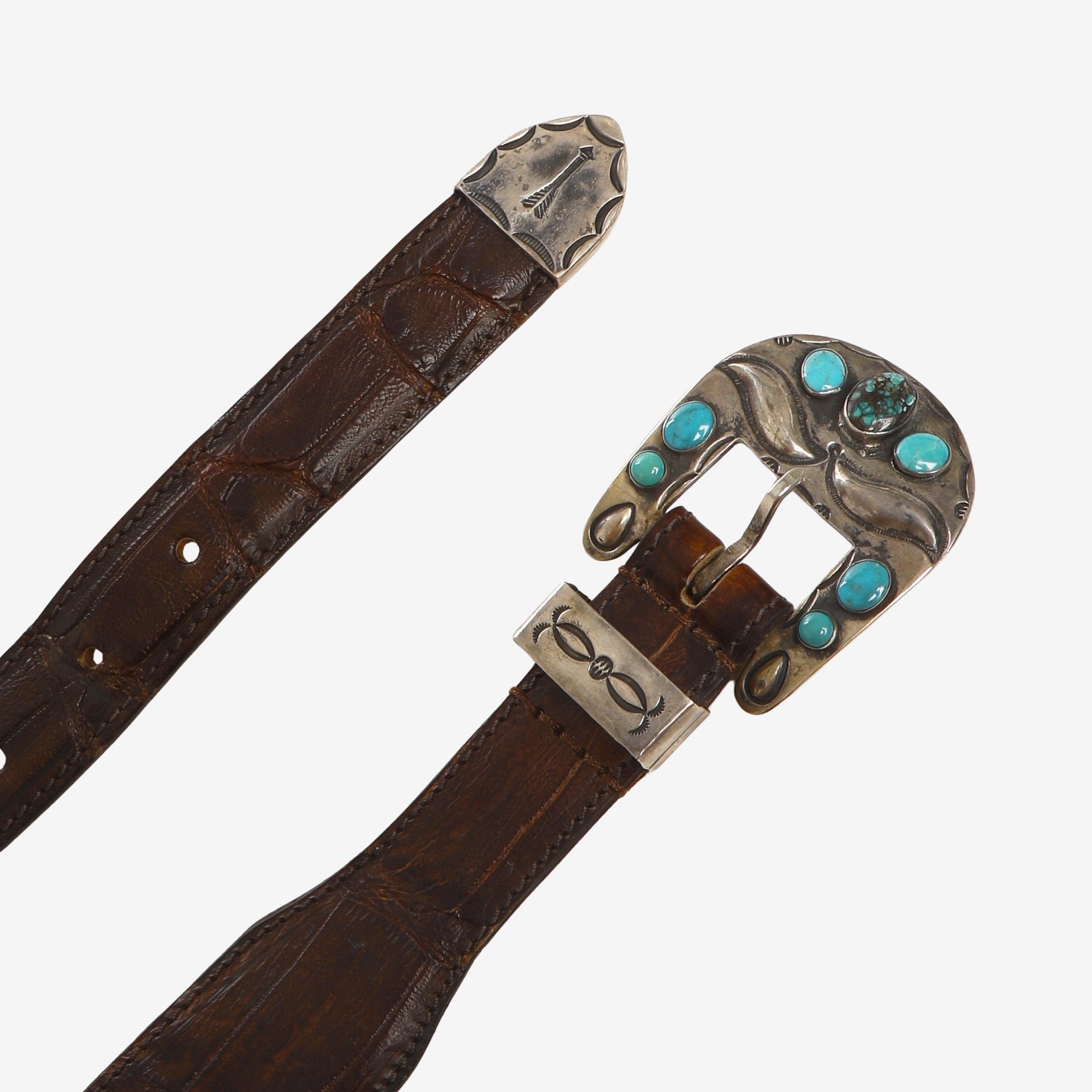 Crocodile Leather Belt