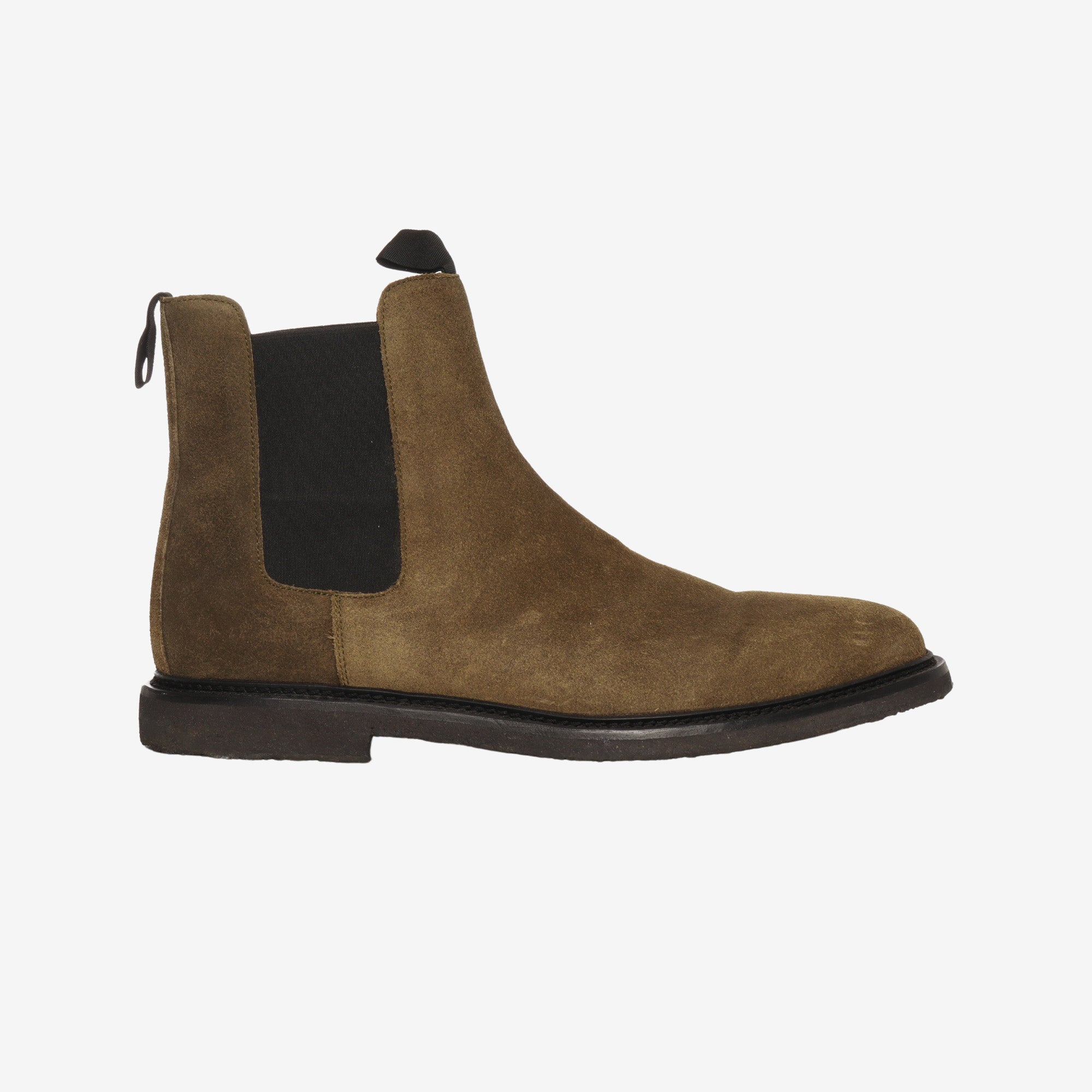 Waxed Suede Chelsea Boots