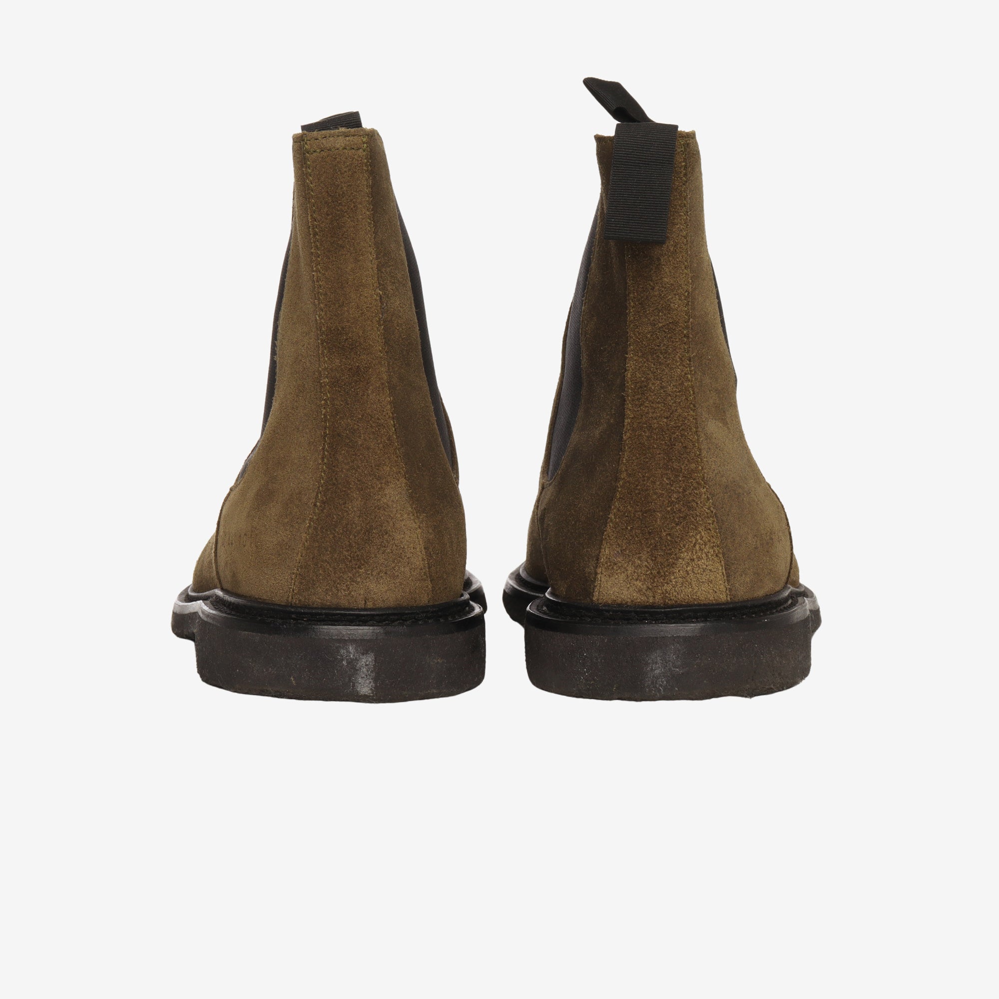 Waxed Suede Chelsea Boots