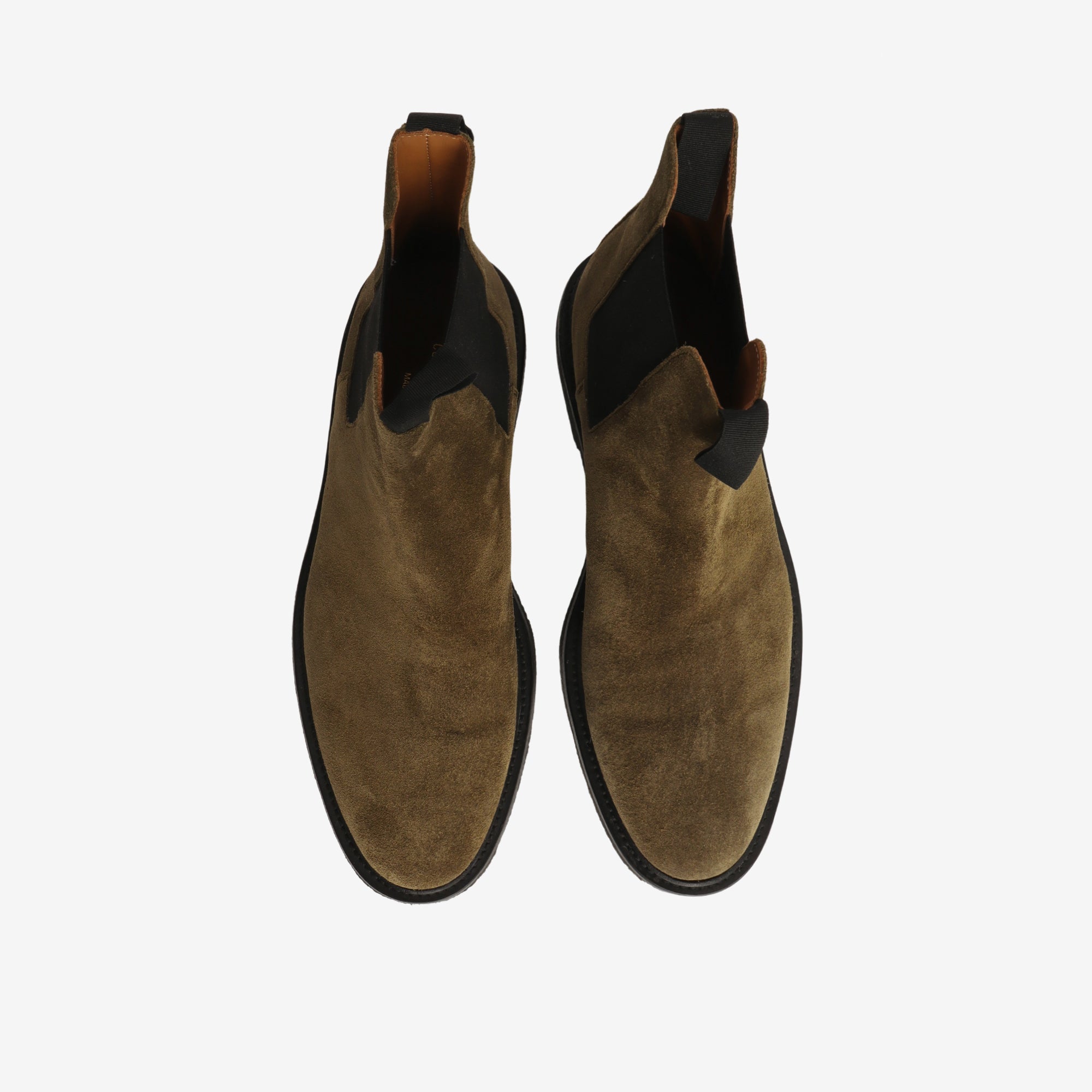 Waxed Suede Chelsea Boots