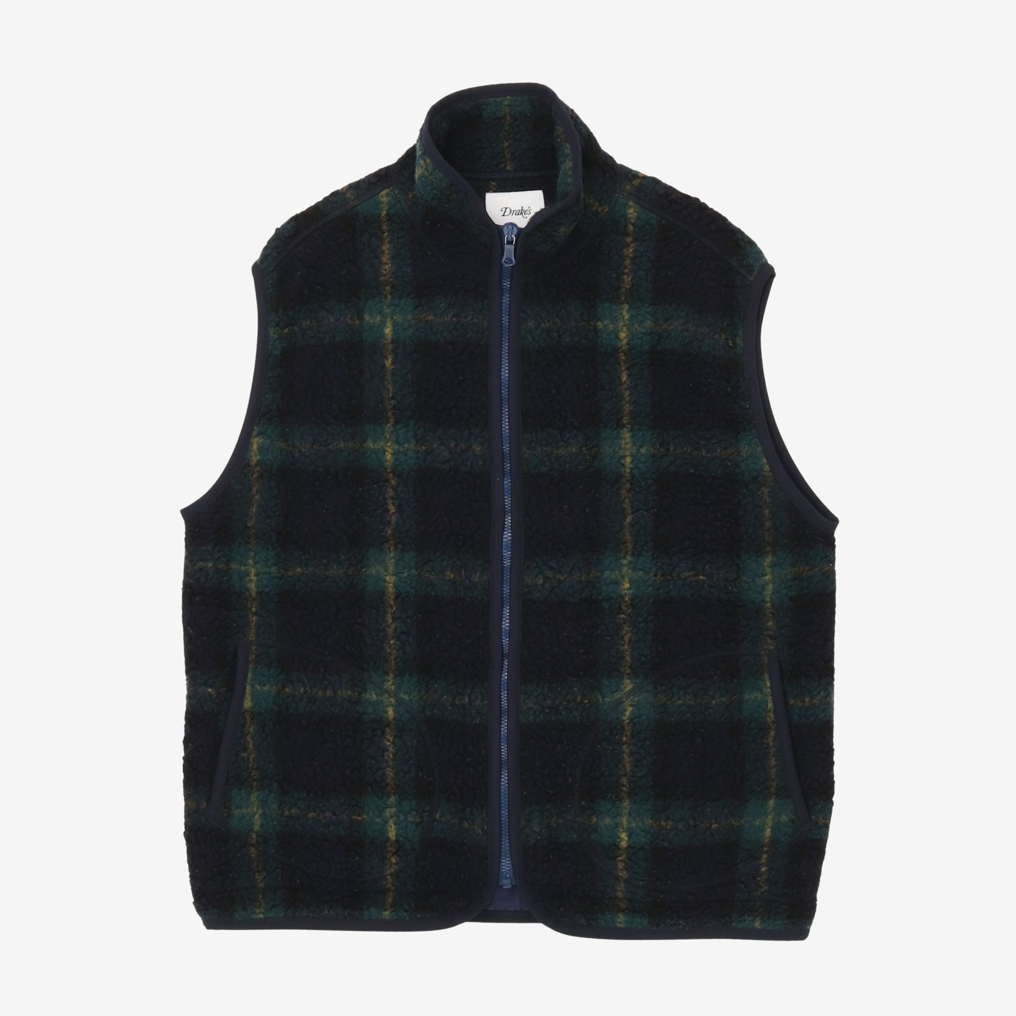 Check Boucle Fleece Vest