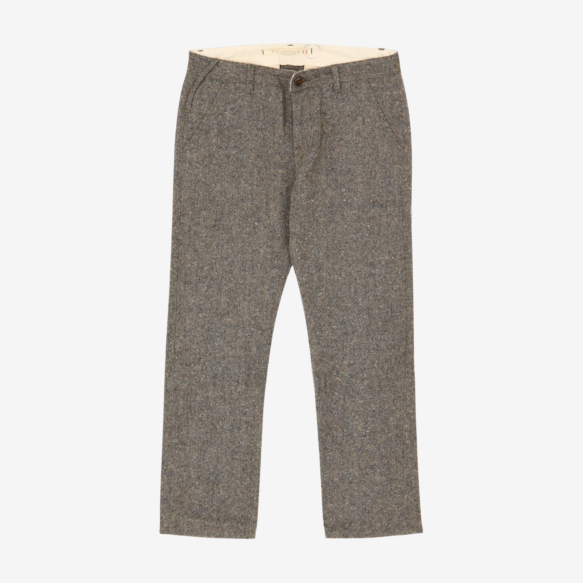 Slim Fit Tweed Chinos