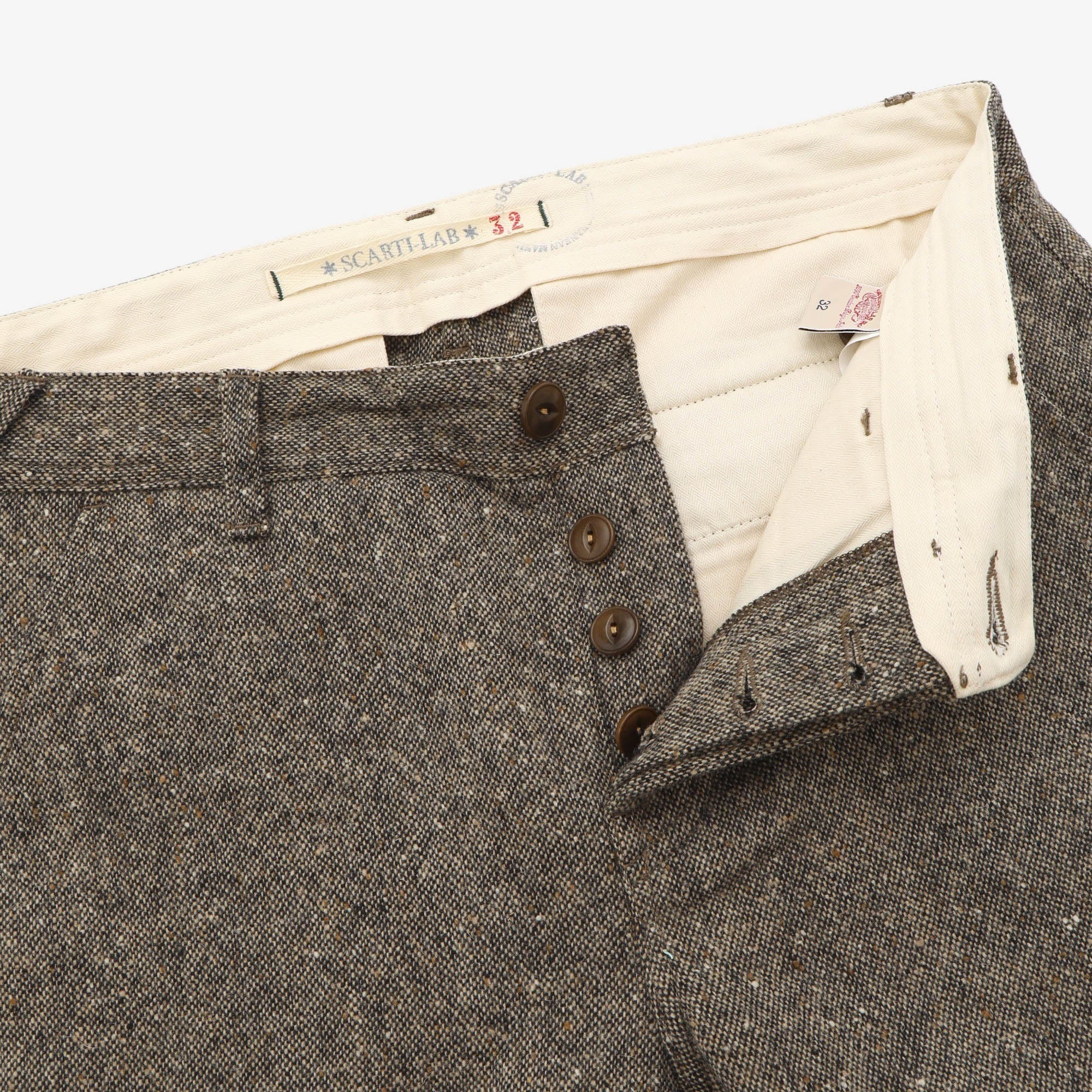 Slim Fit Tweed Chinos