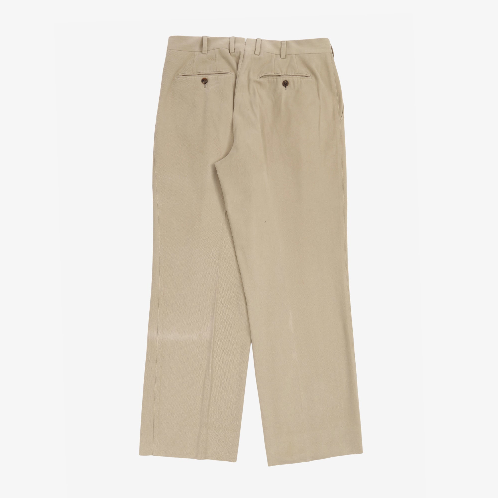 Flat Front Pleated Trousers (32W x 30.5L)