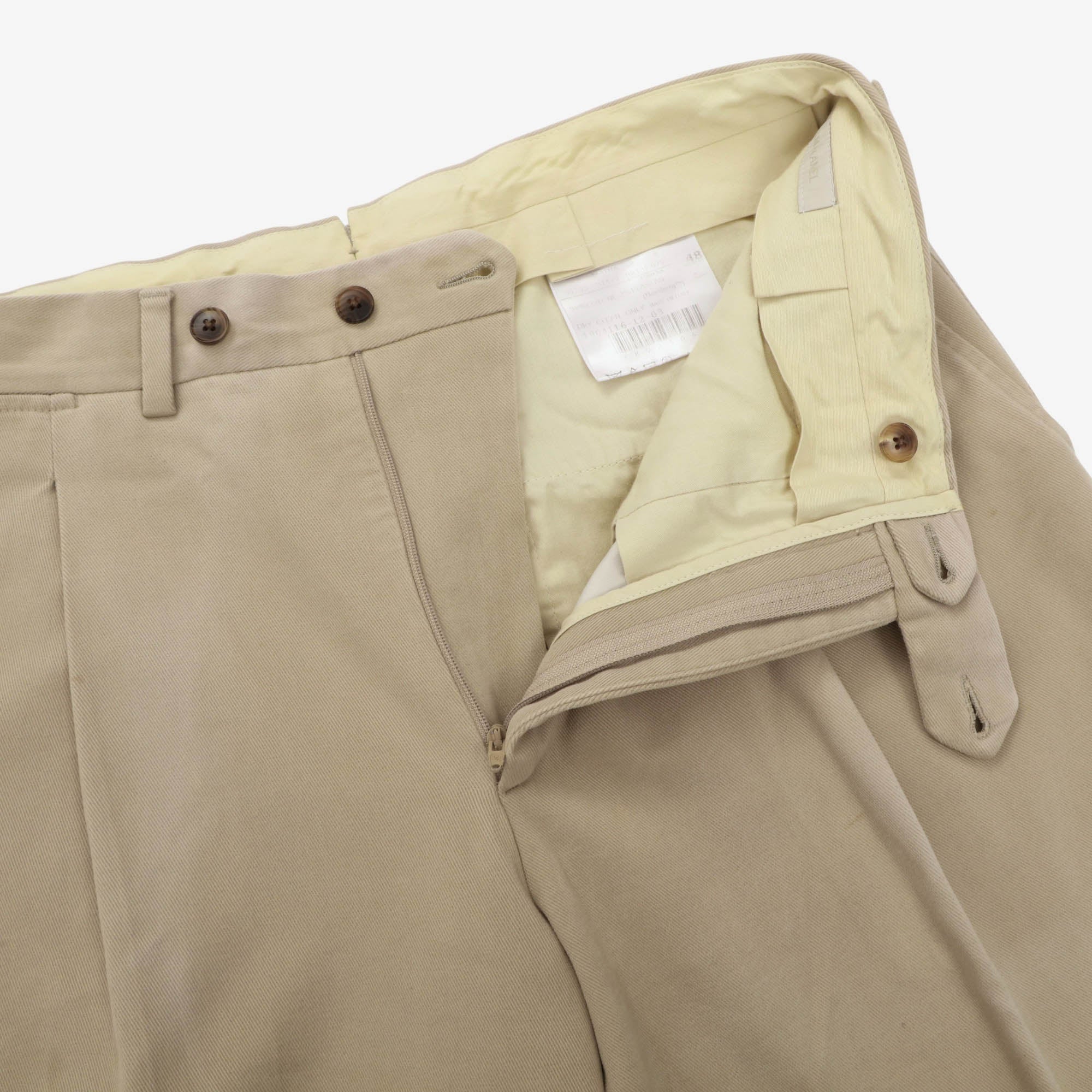 Flat Front Pleated Trousers (32W x 30.5L)