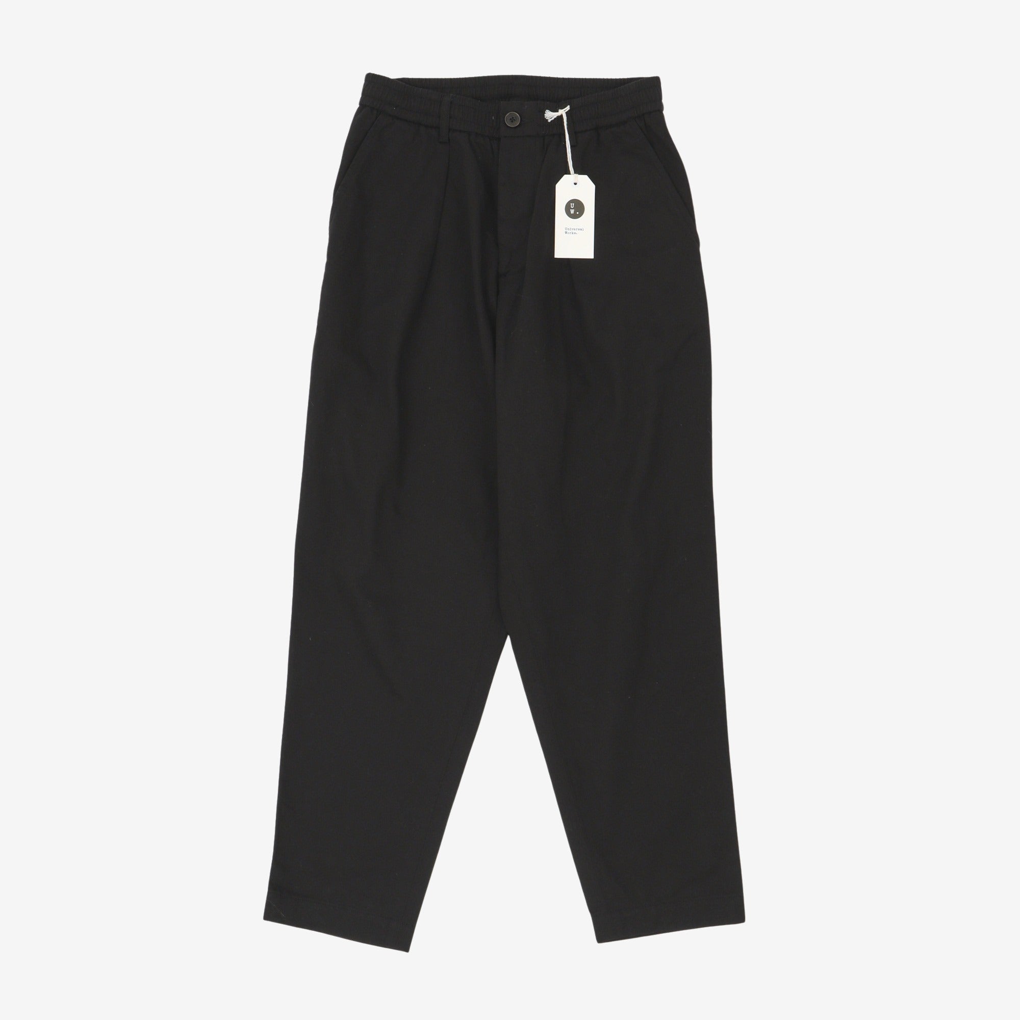 Twill Pleated Track Pant