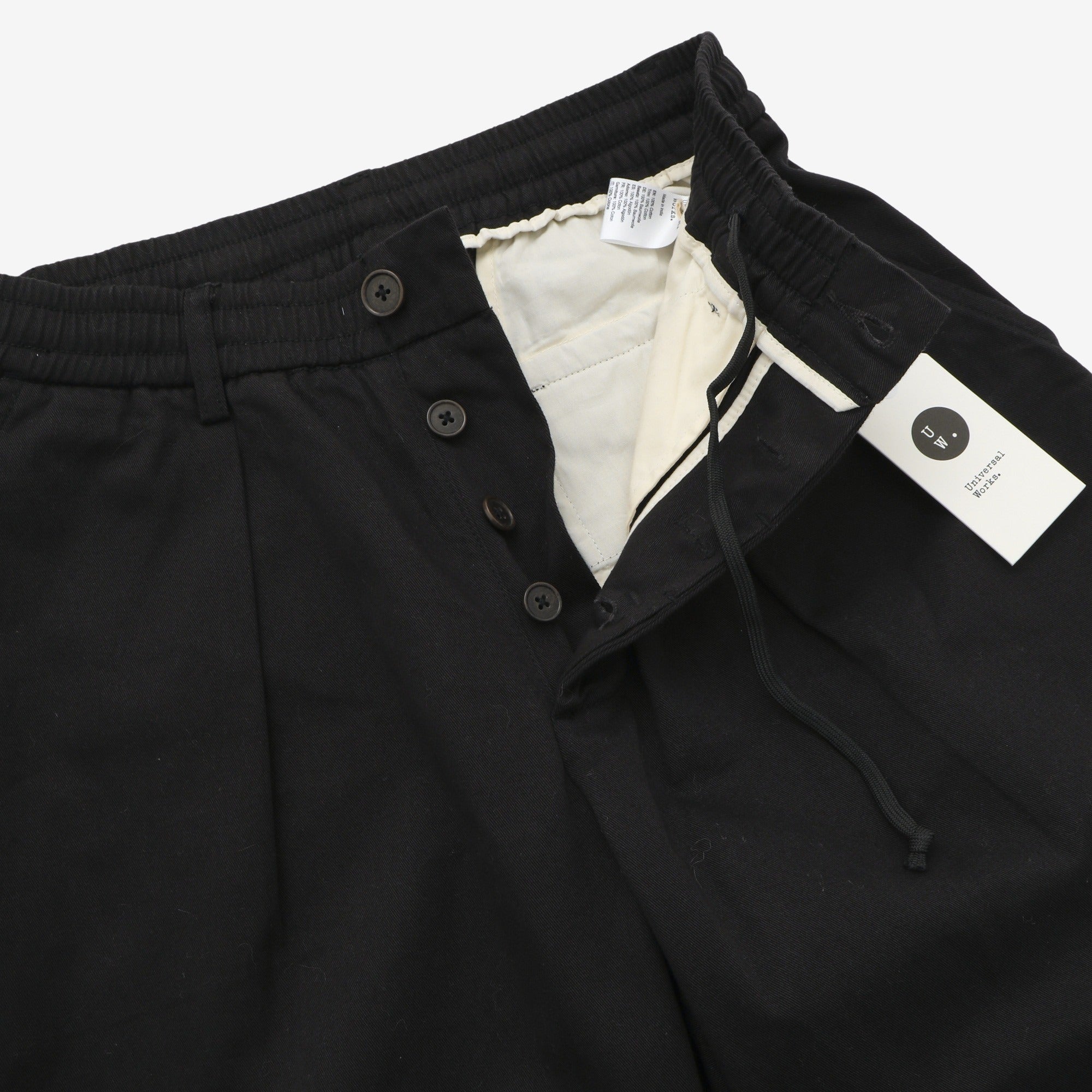 Twill Pleated Track Pant