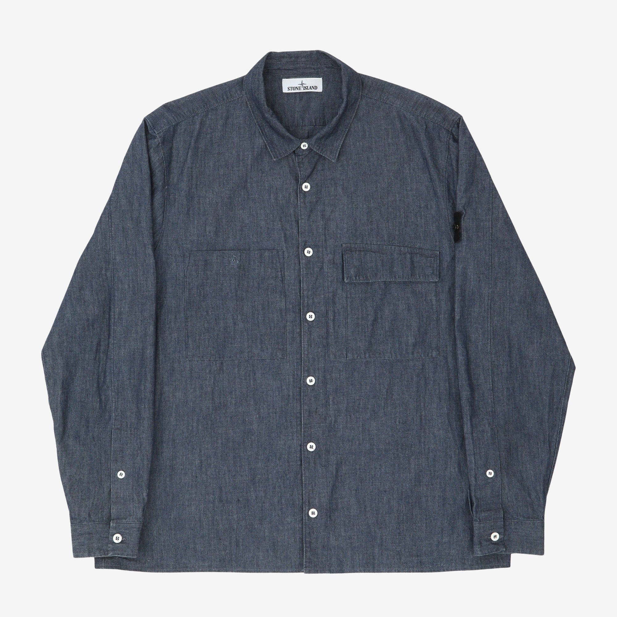 Logo Detail Denim Shirt