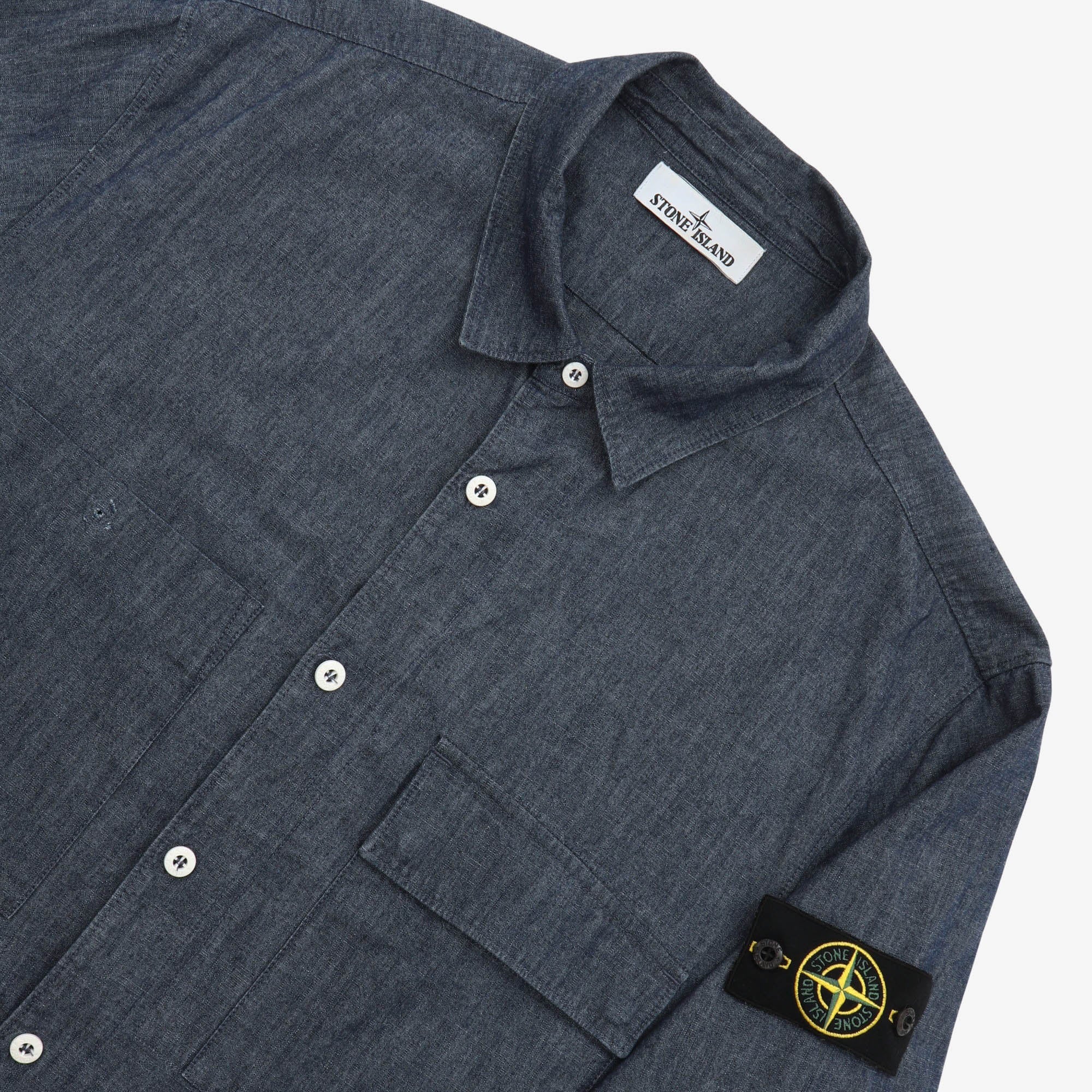Logo Detail Denim Shirt