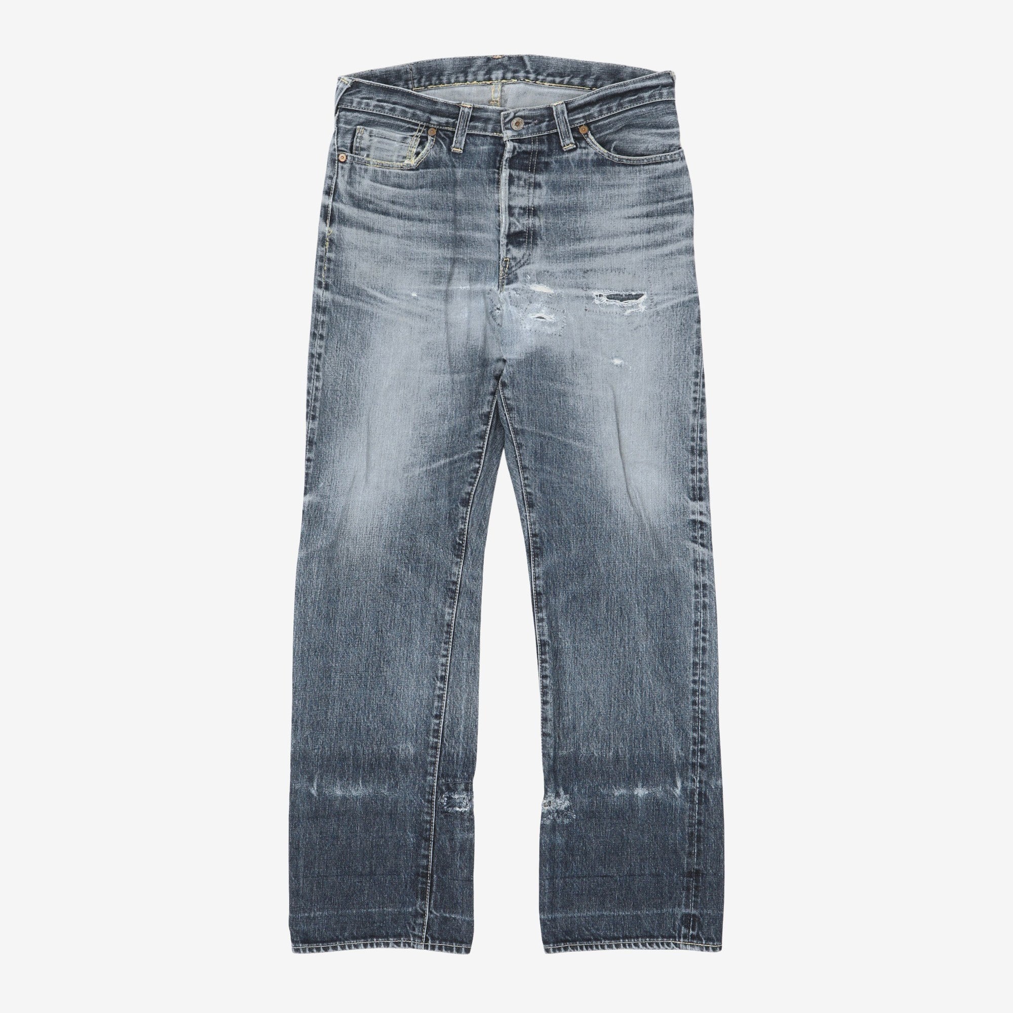 003 Distressed Selvedge Denim
