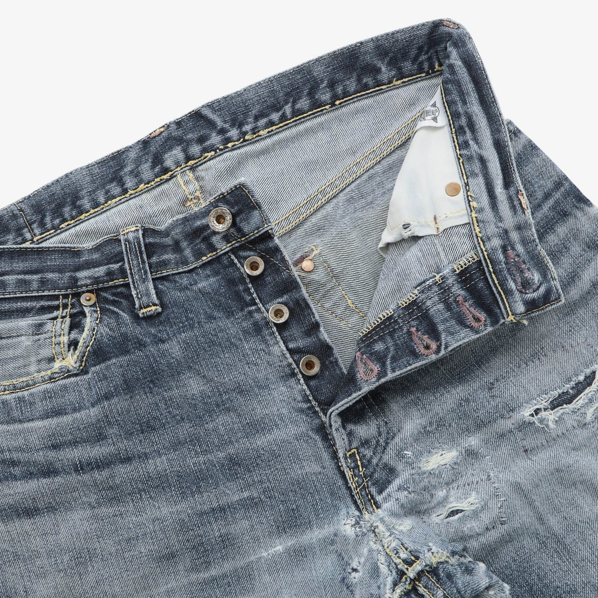 003 Distressed Selvedge Denim