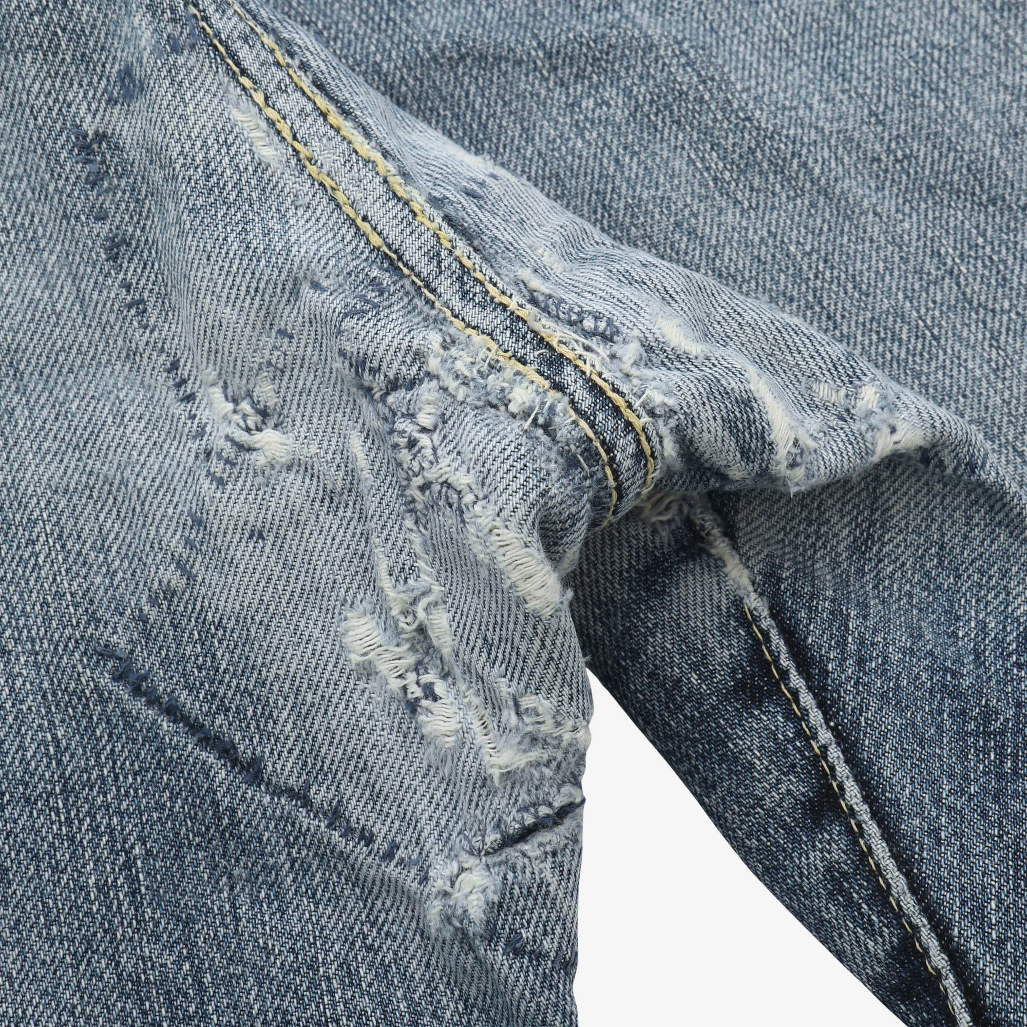003 Distressed Selvedge Denim