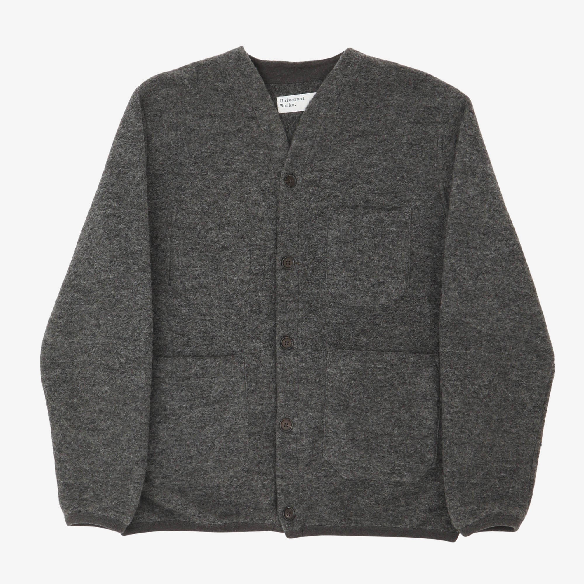 Wool Fleece Cardigan