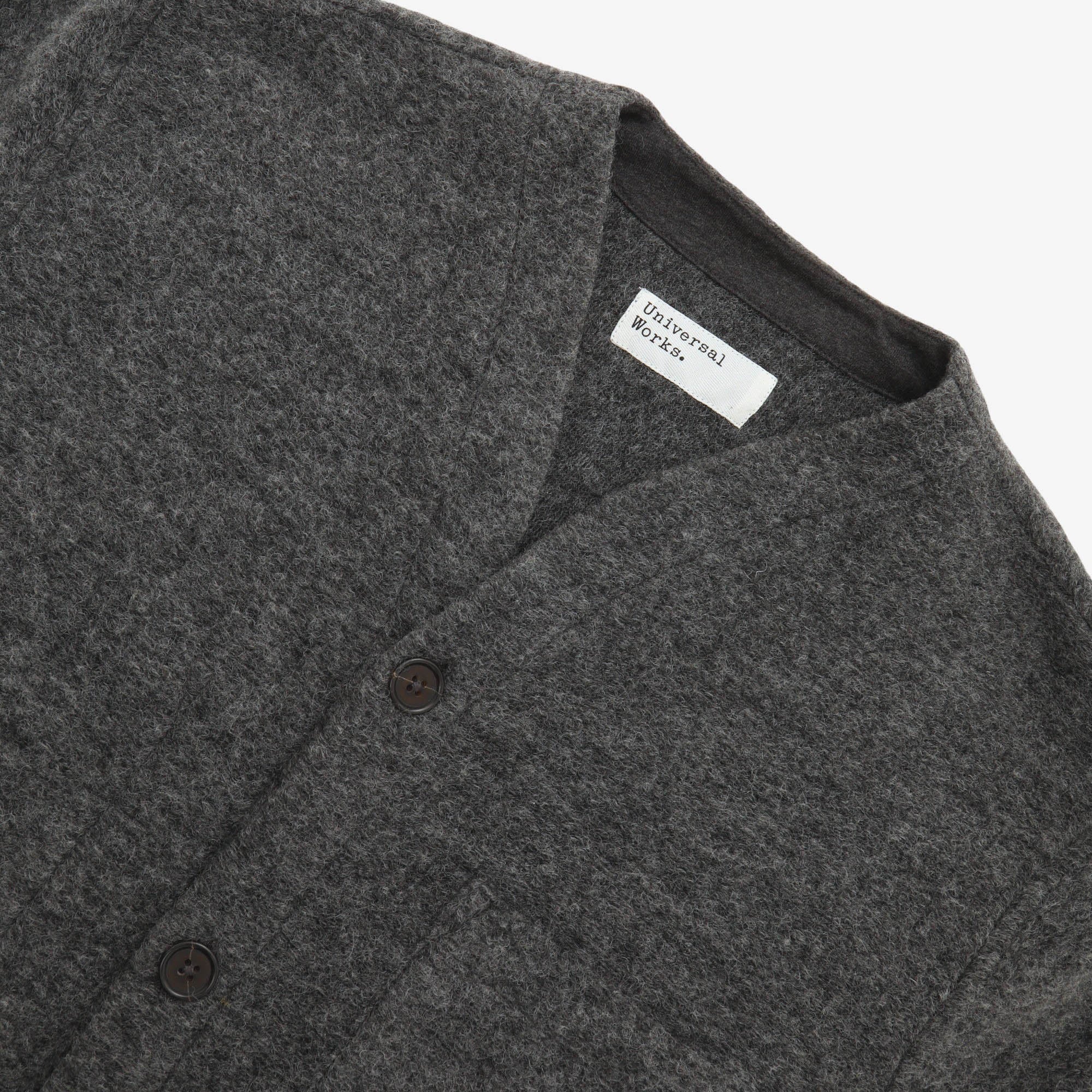 Wool Fleece Cardigan